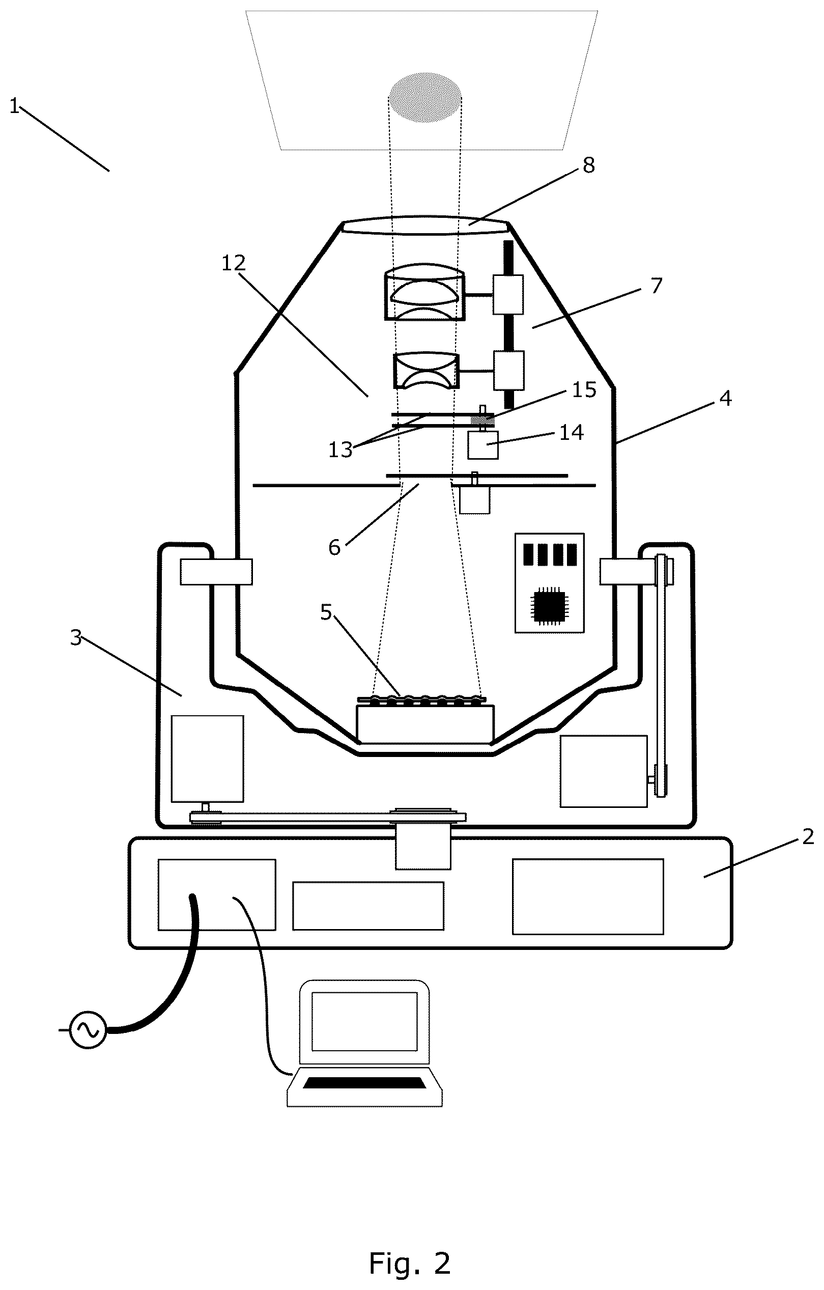 Patent US12562083 Figure 2 – Flag actuation system for a lighting fixture