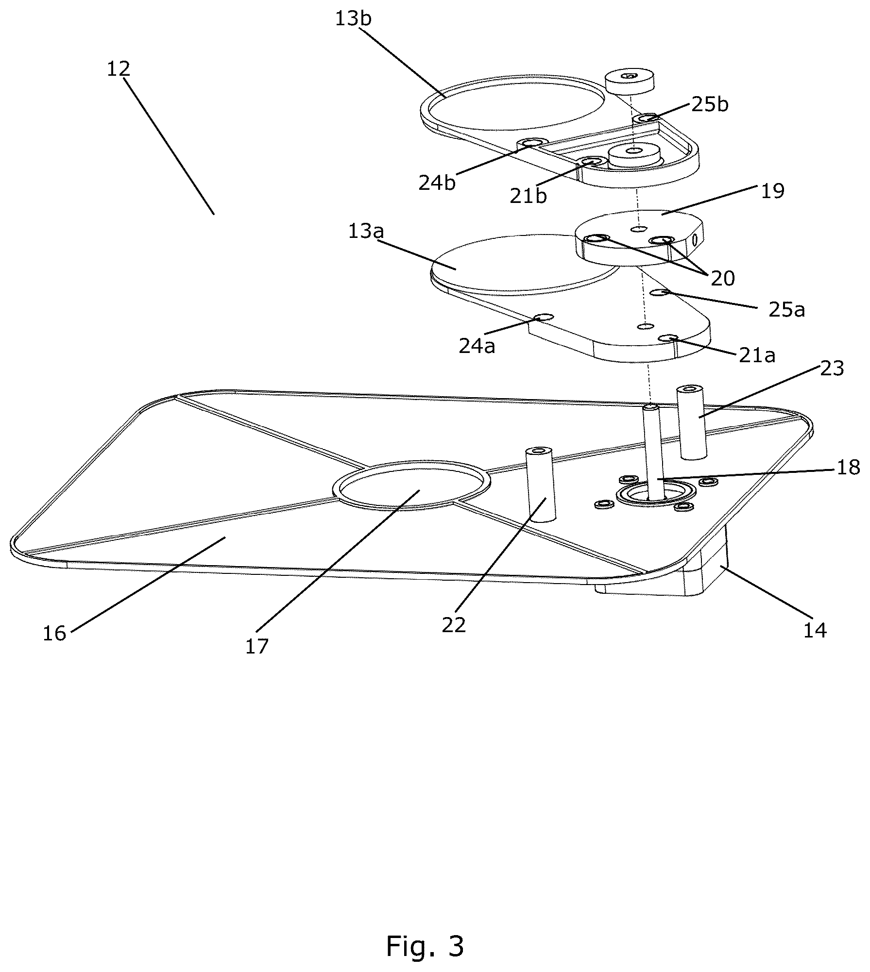Patent US12562083 Figure 3 – Flag actuation system for a lighting fixture