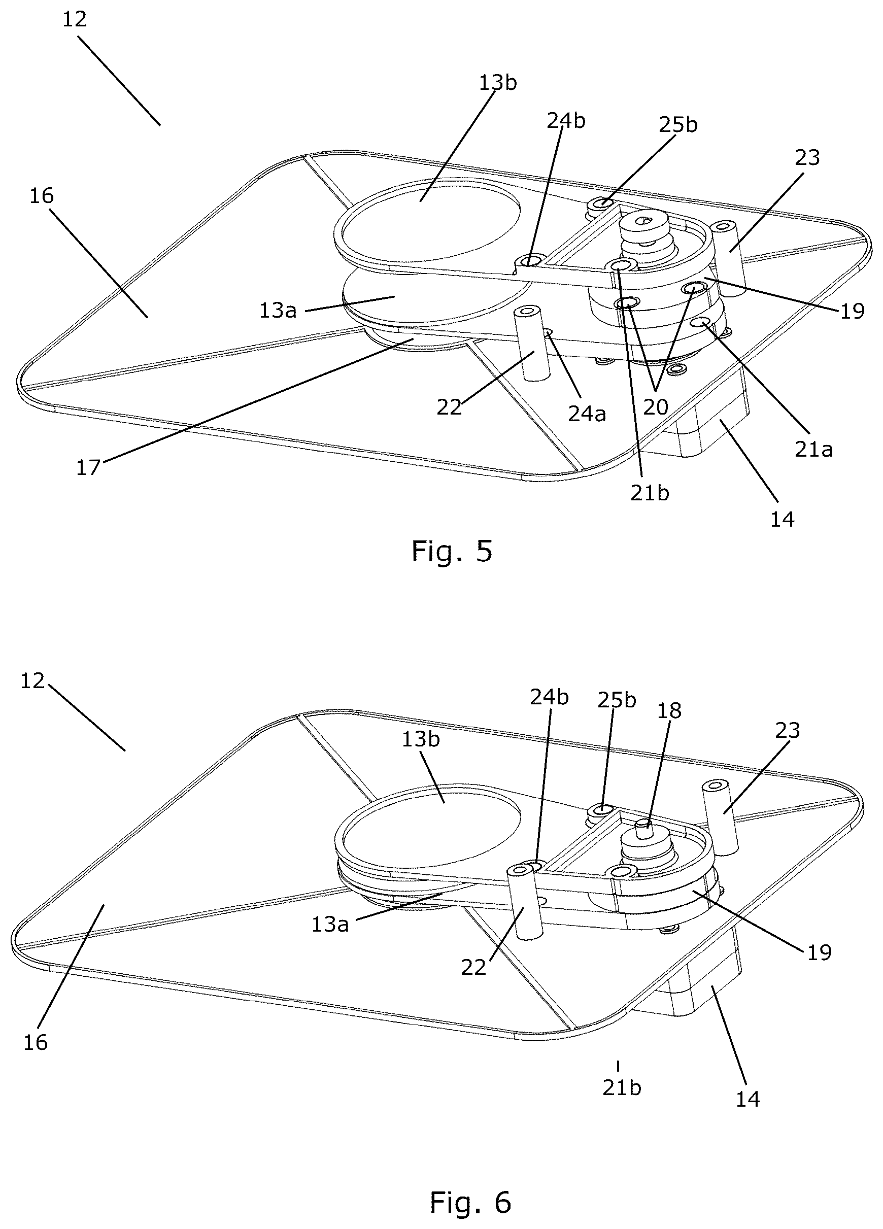 Patent US12562083 Figure 5 – Flag actuation system for a lighting fixture