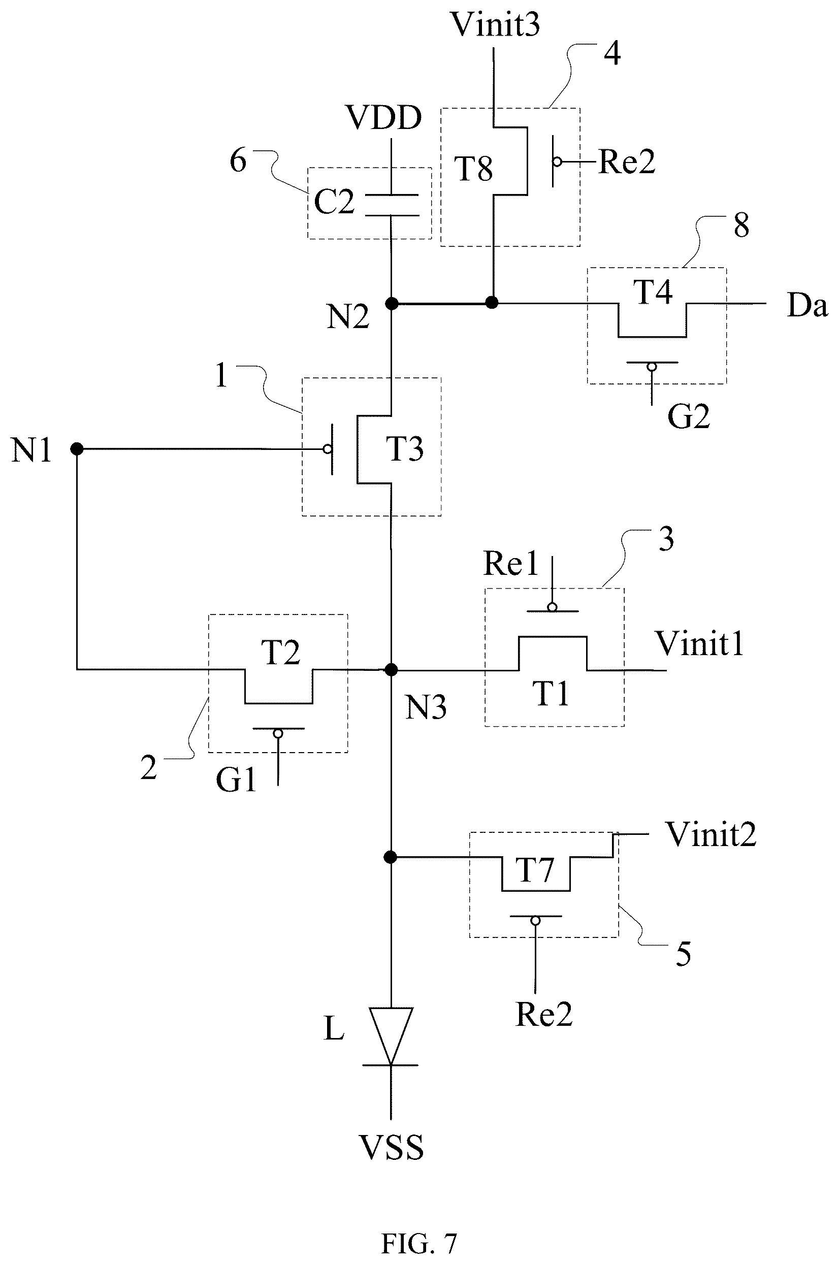 Patent US12562089 Figure 5 – Pixel driving circuit and method for driving same, display panel, and display device
