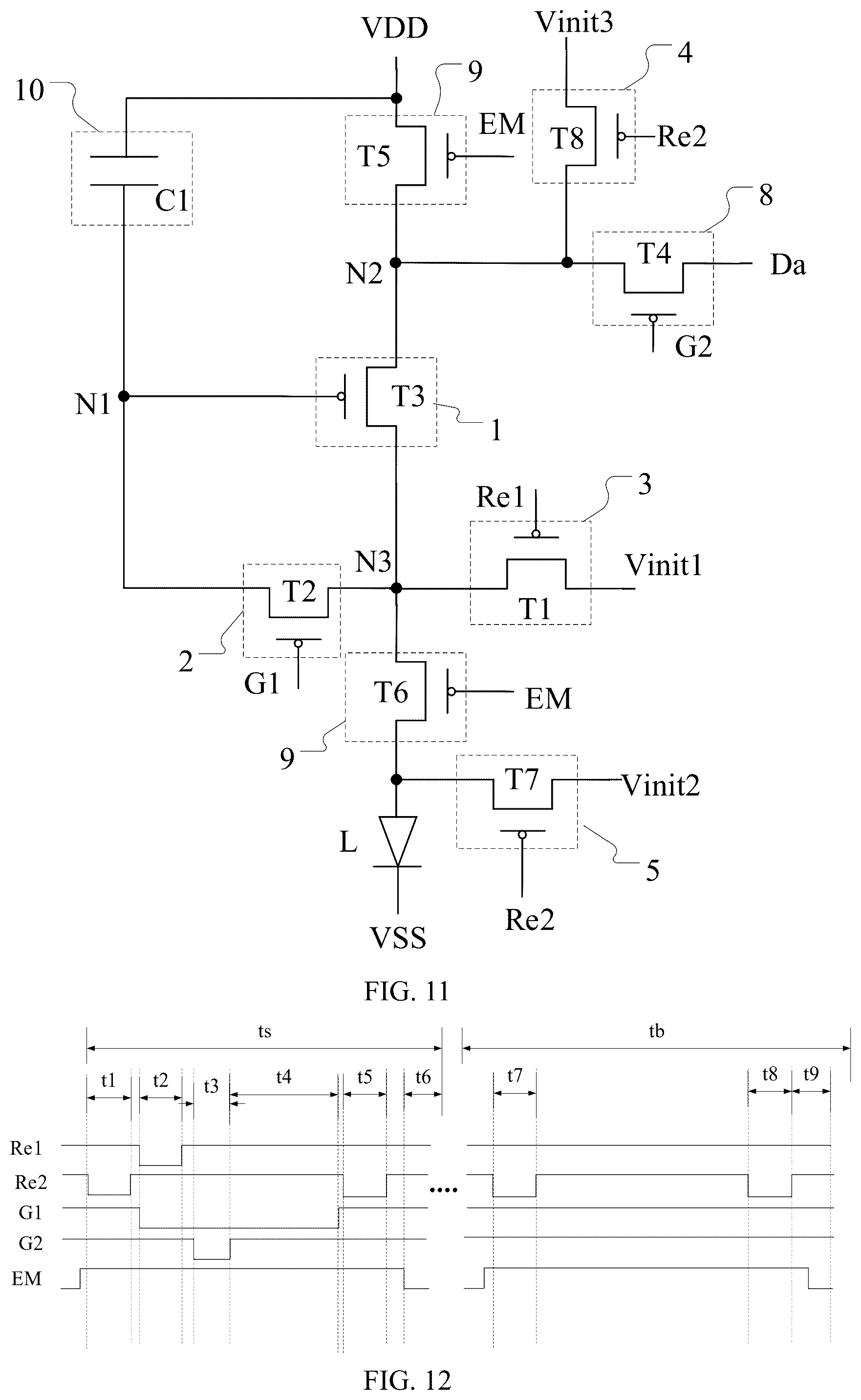 Patent US12562089 Figure 8 – Pixel driving circuit and method for driving same, display panel, and display device