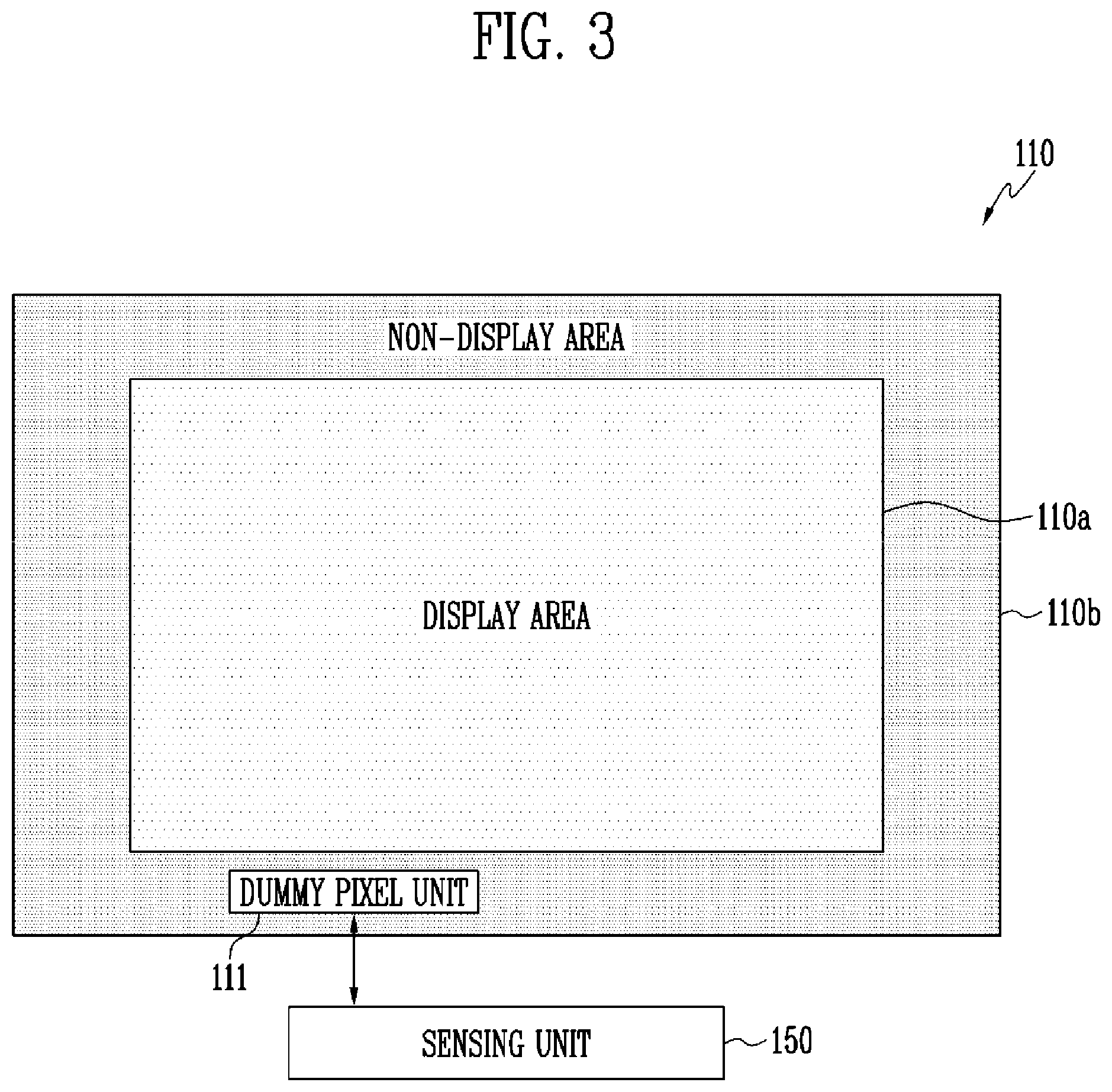 Patent US12562091 Figure 3 – Display device including a dummy pixel circuit in a non-display area and driving method for the same