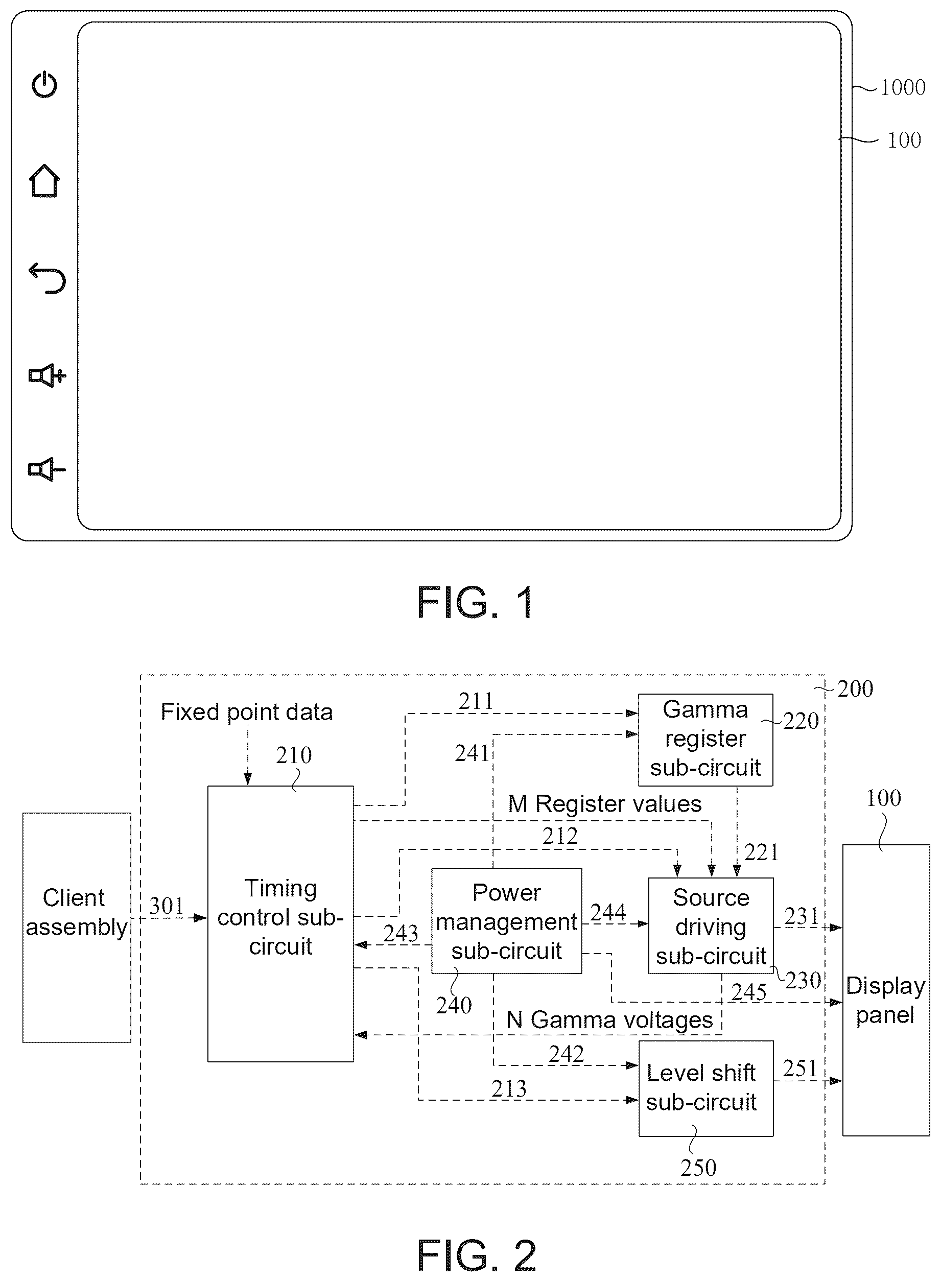 Patent US12562093 Figure 1 – Control system, and vehicle-mounted display device and light adjustment method thereof
