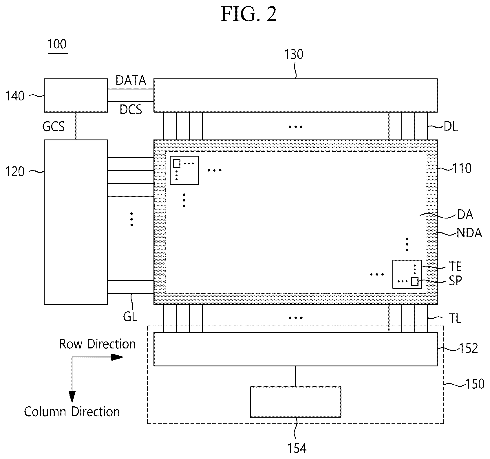 Patent US12562098 Figure 2 – Display apparatus and display panel