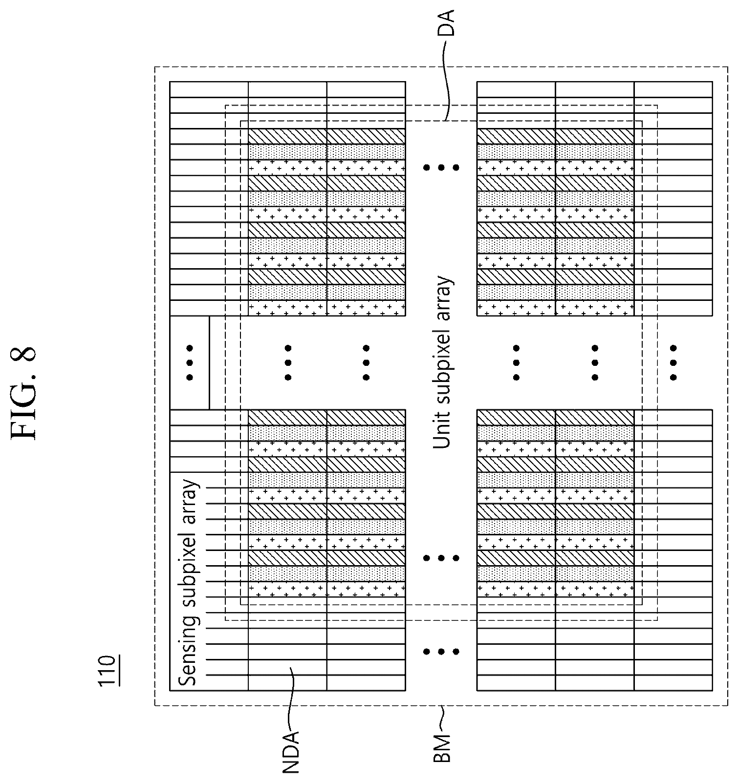 Patent US12562098 Figure 8 – Display apparatus and display panel