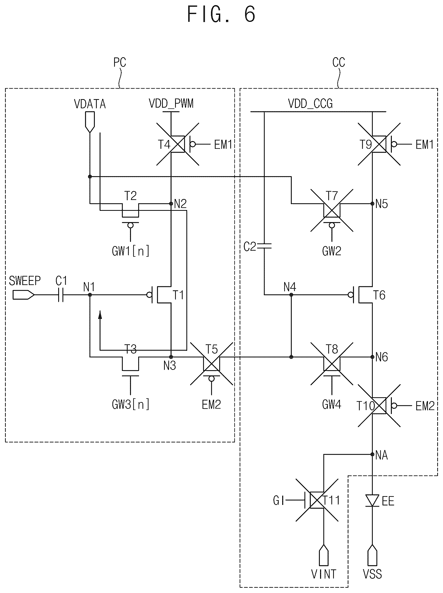 Patent US12562102 Figure 6 – Pixel circuit and display apparatus including the same