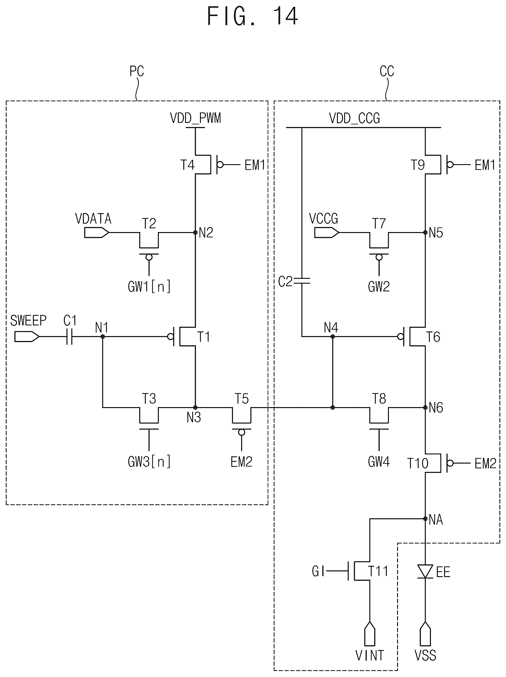 Patent US12562102 Figure 14 – Pixel circuit and display apparatus including the same