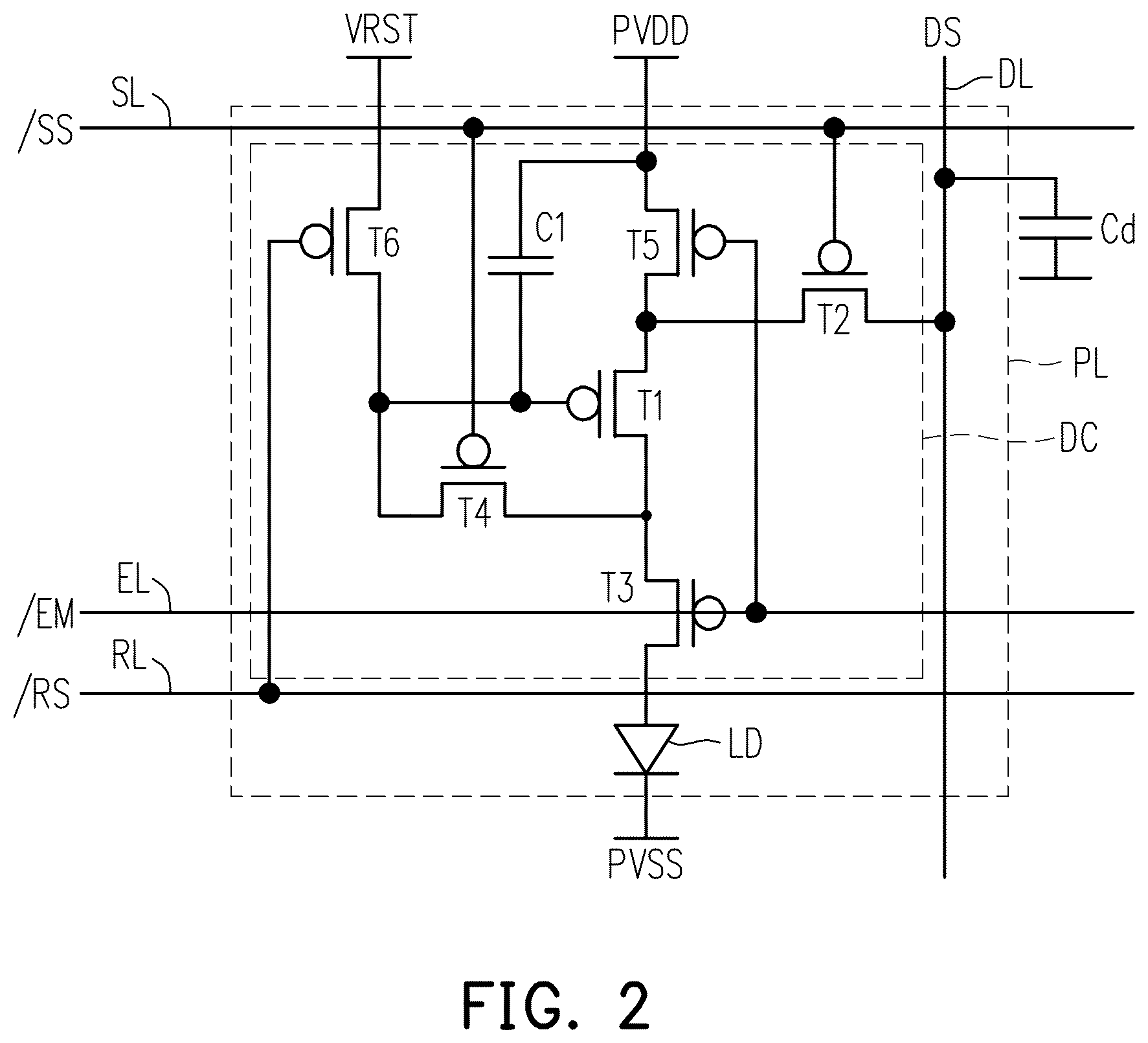 Patent US12562105 Figure 2 – Display device