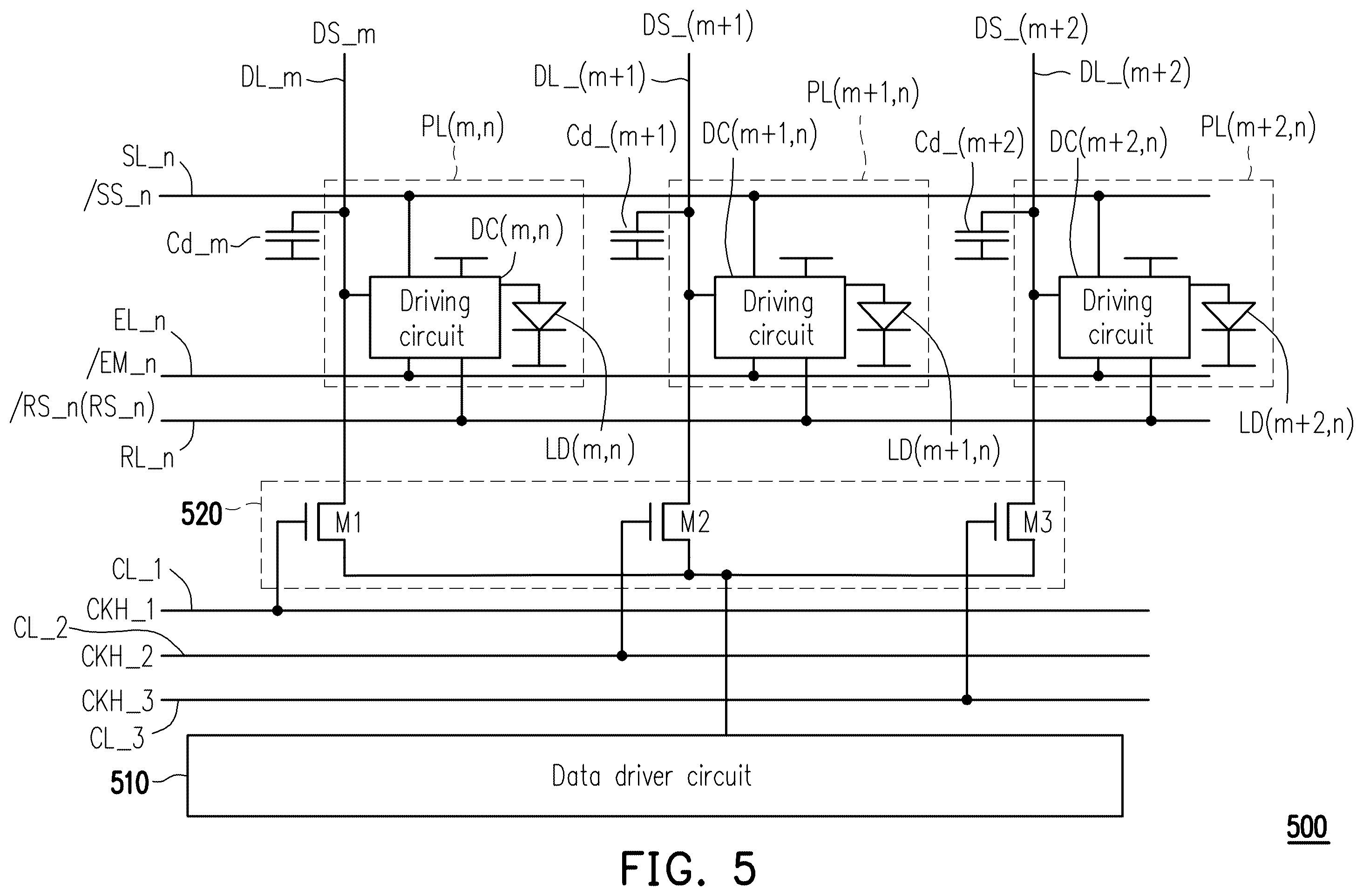 Patent US12562105 Figure 5 – Display device