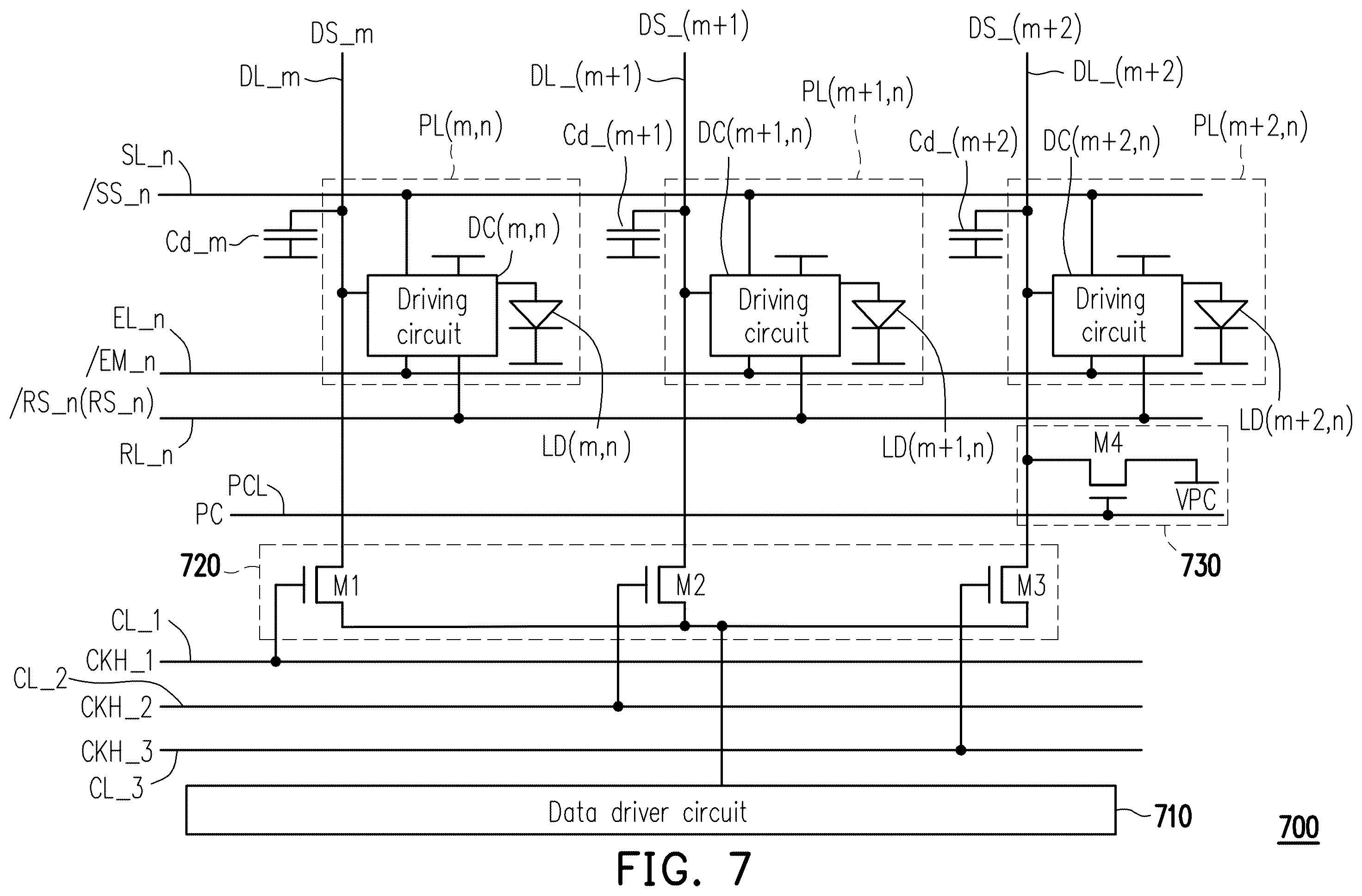 Patent US12562105 Figure 7 – Display device