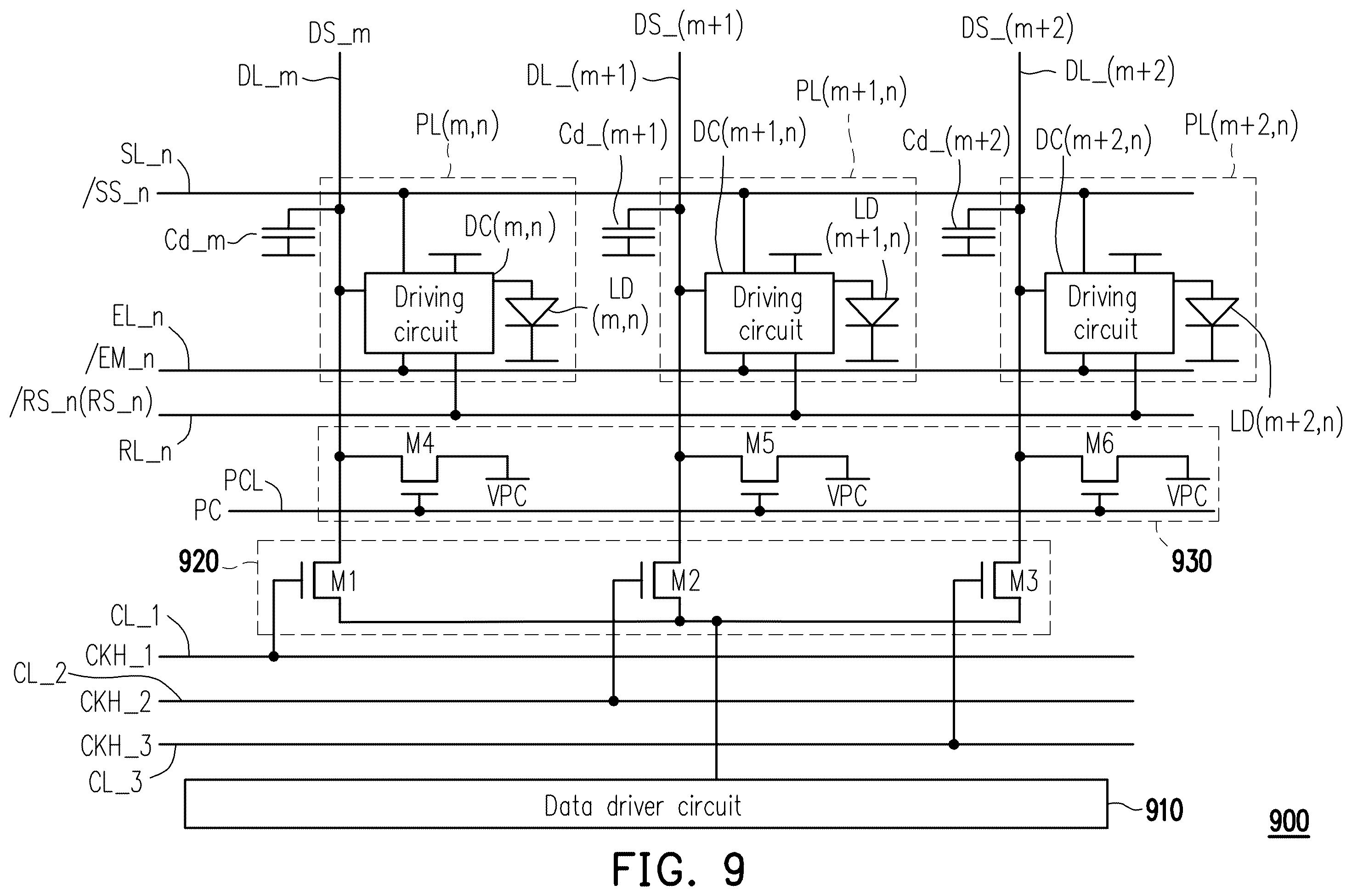 Patent US12562105 Figure 9 – Display device