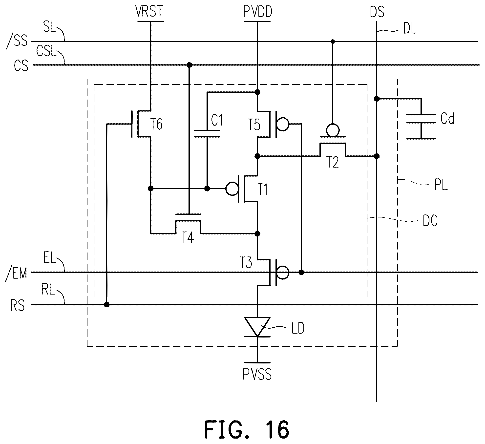 Patent US12562105 Figure 16 – Display device
