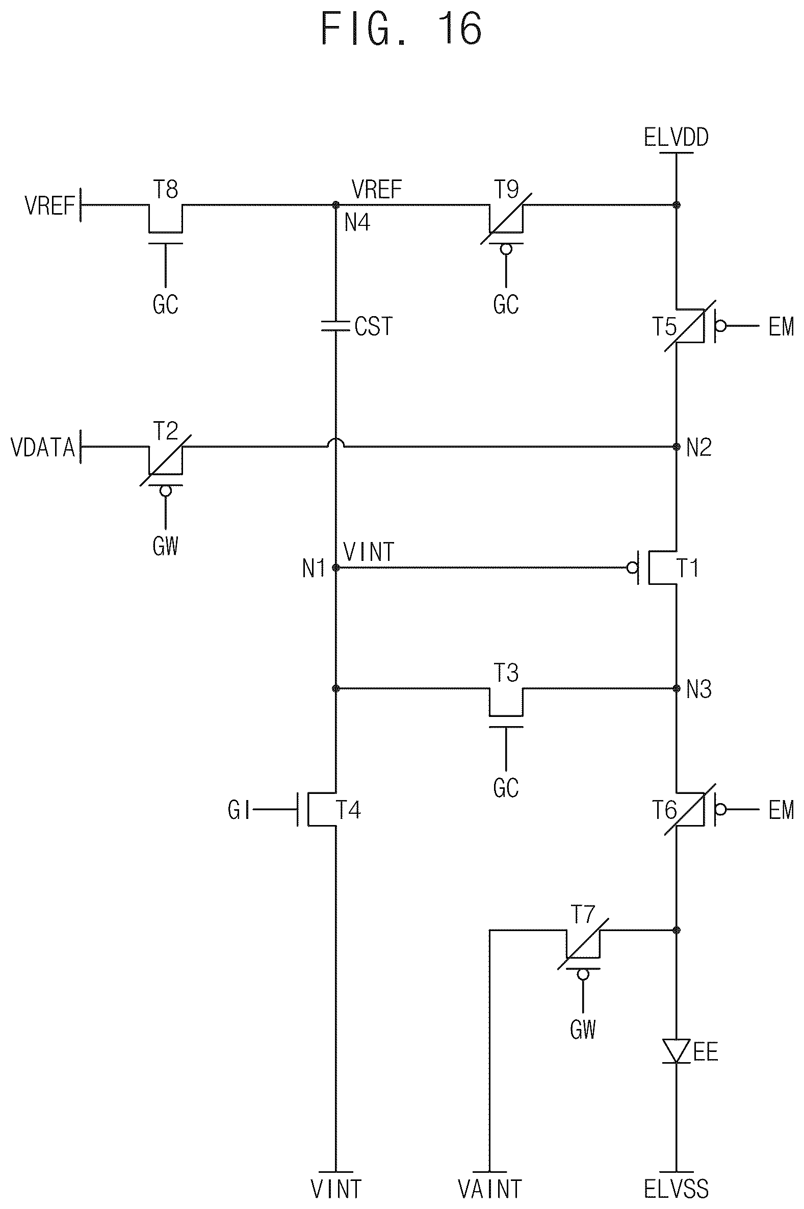 Patent US12562107 Figure 16 – Pixel circuit, display apparatus including the same and electronic apparatus including the same