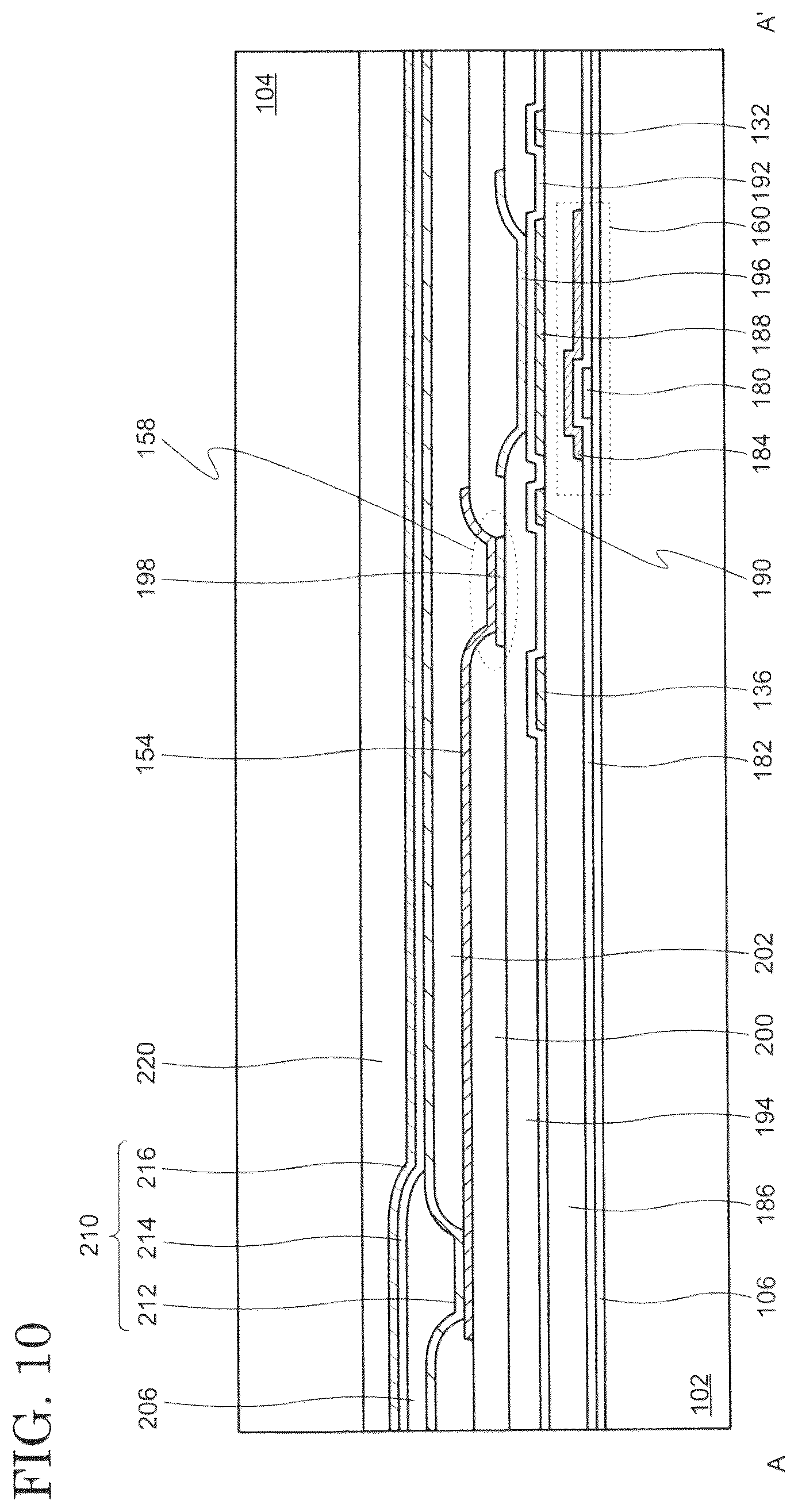 Patent US12562108 Figure 10 – Display device
