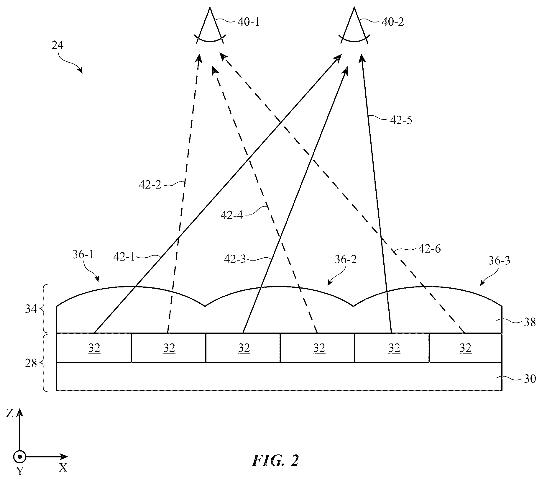 Patent US12562110 Figure 2 – Display crosstalk compensation based on crosstalk context