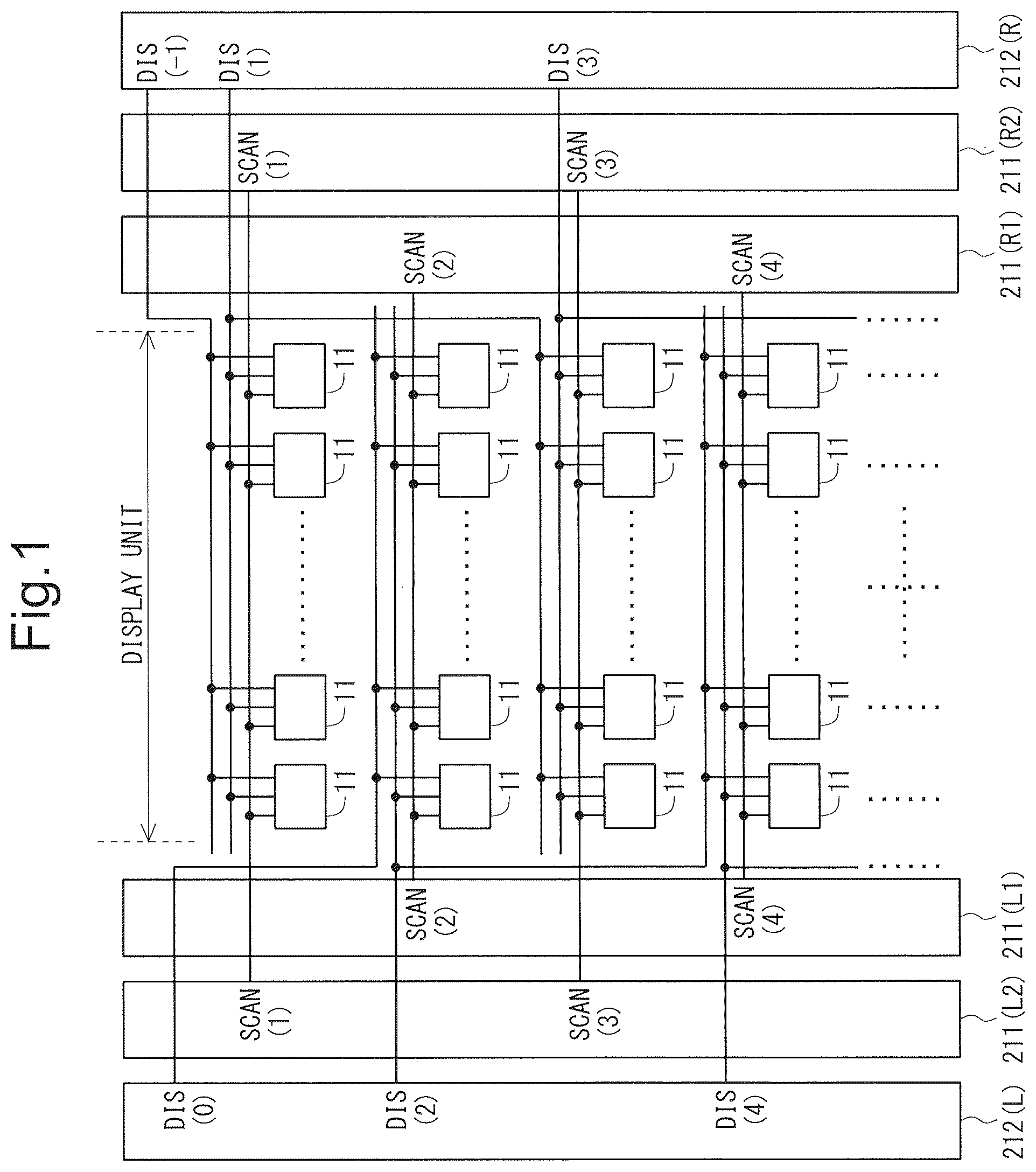 Patent US12562113 Figure 1 – Display device
