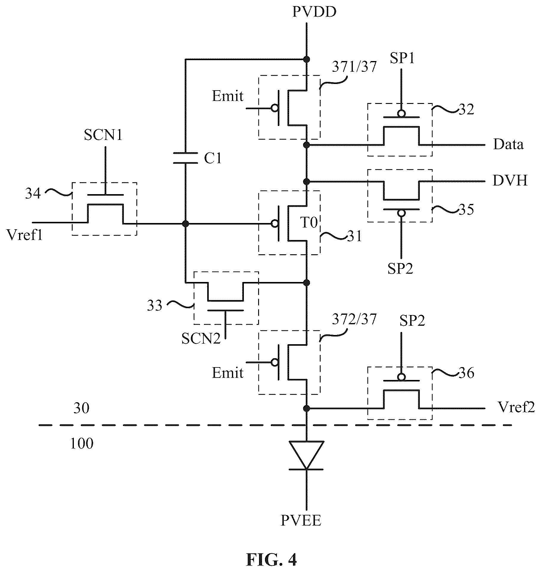 Patent US12562115 Figure 3 – Display panel and display device