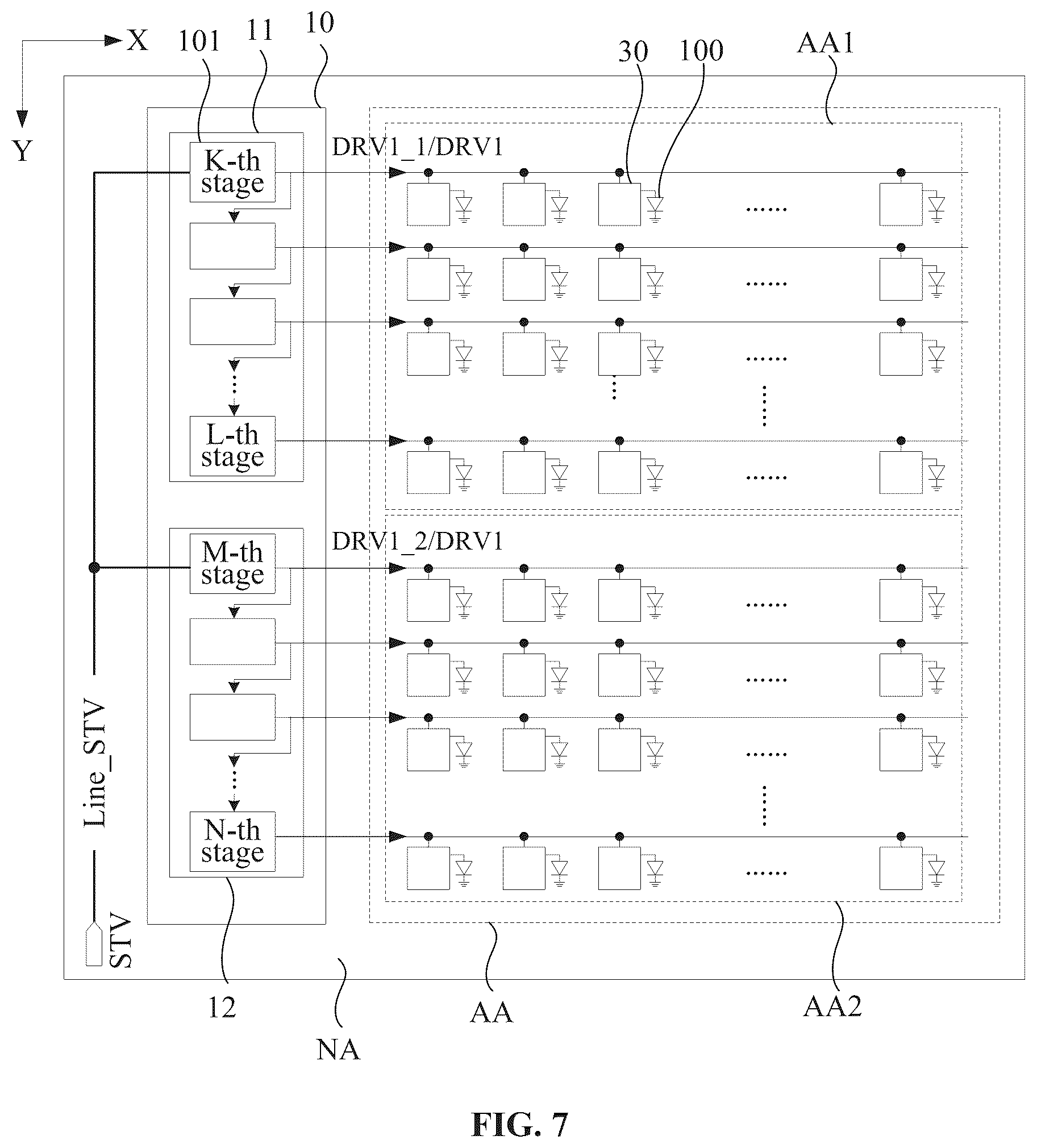 Patent US12562115 Figure 6 – Display panel and display device