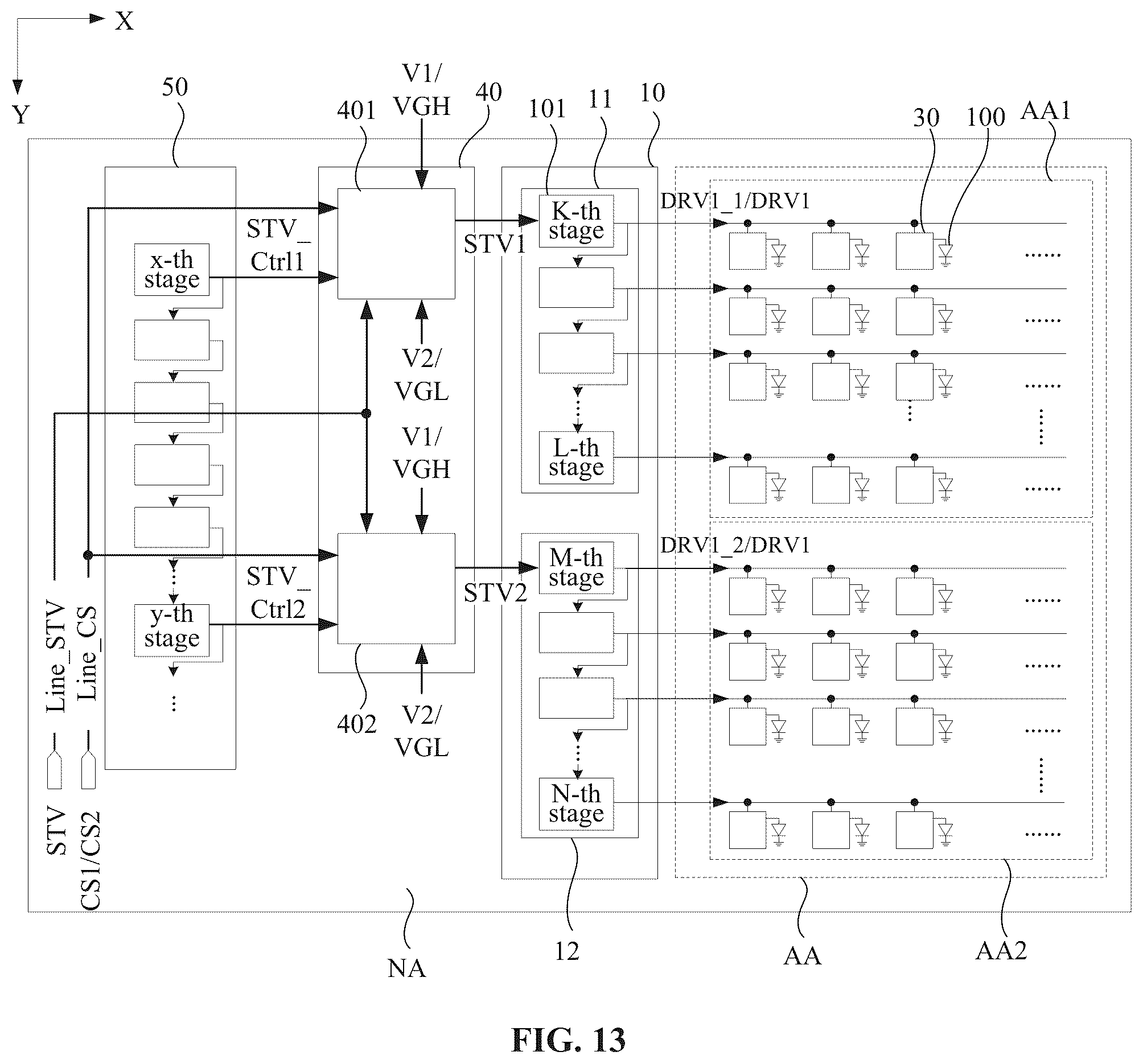 Patent US12562115 Figure 11 – Display panel and display device