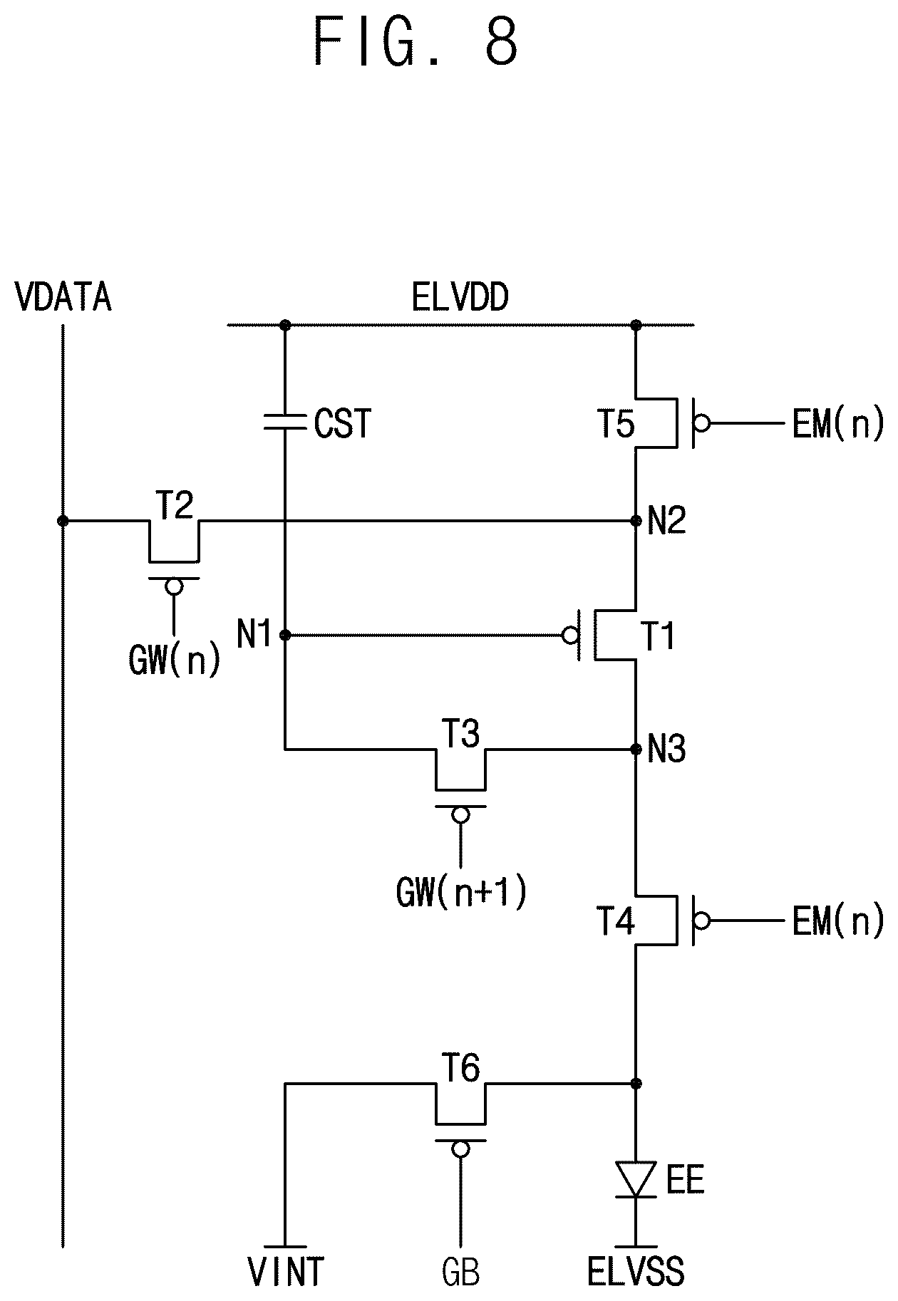 Patent US12562116 Figure 8 – Pixel and display apparatus including the same