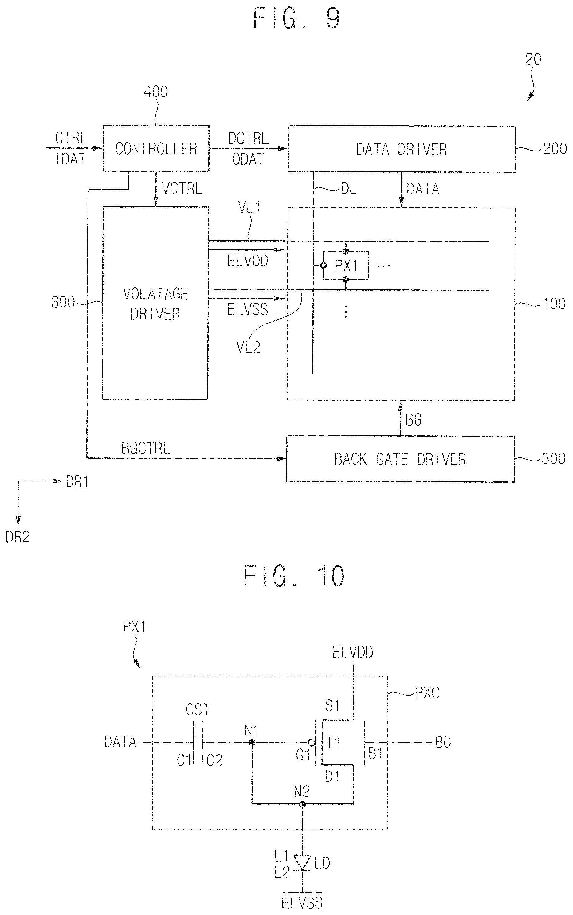 Patent US12562118 Figure 6 – Pixel with gate of driving transistor directly connected to drain and display device including the same