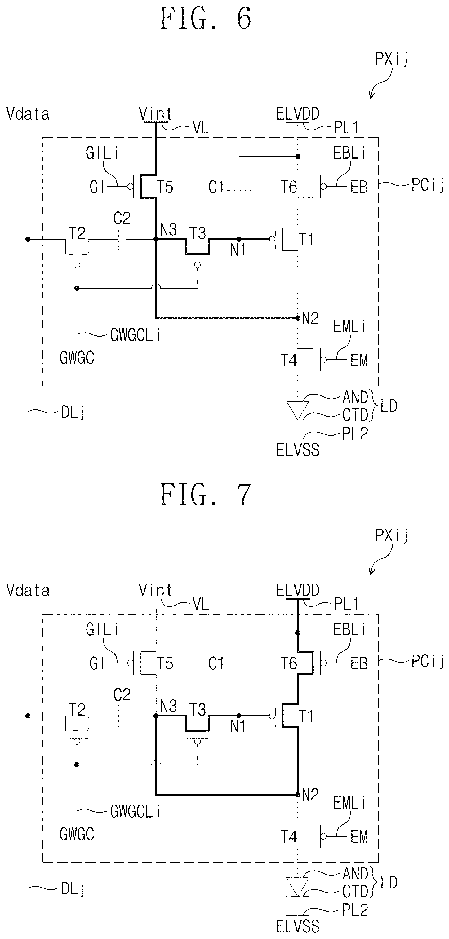 Patent US12562120 Figure 5 – Pixel and display device