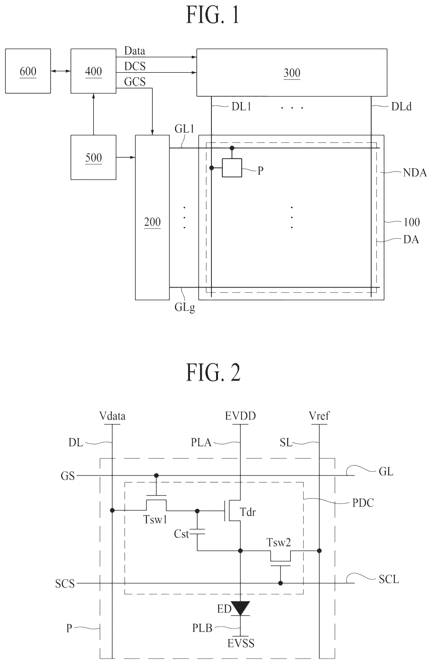 Patent US12562121 Figure 1 – Light emitting display apparatus