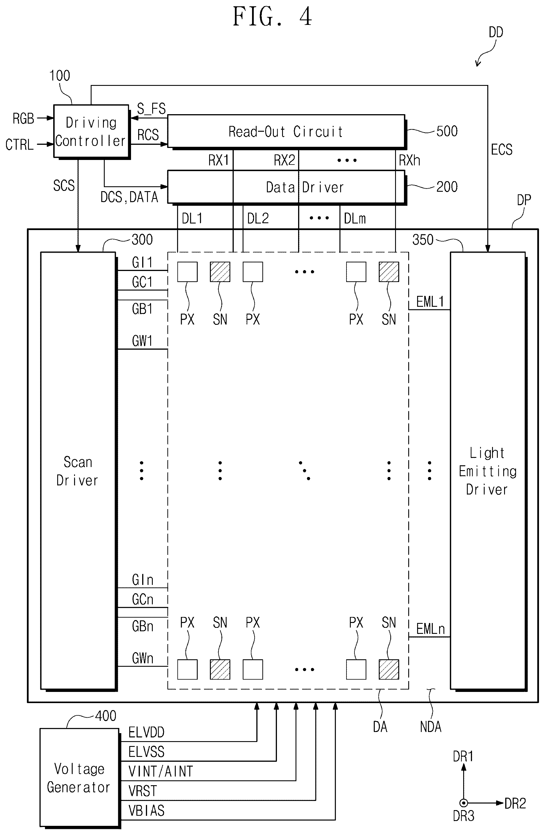 Patent US12562123 Figure 3 – Display device