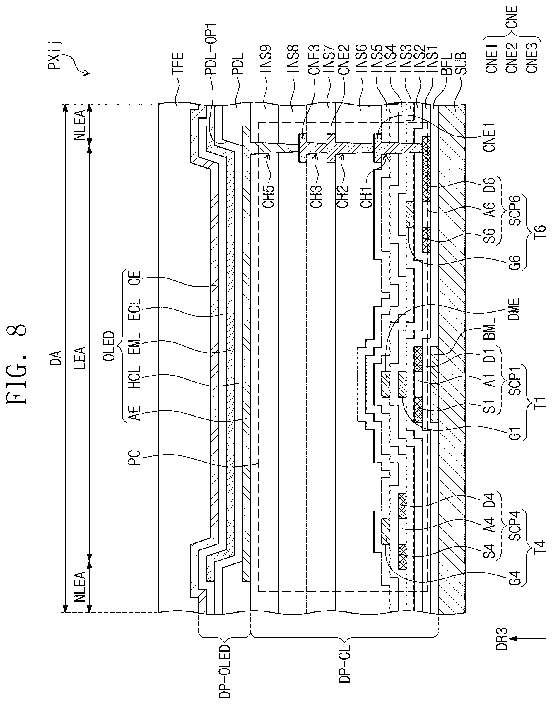 Patent US12562123 Figure 7 – Display device