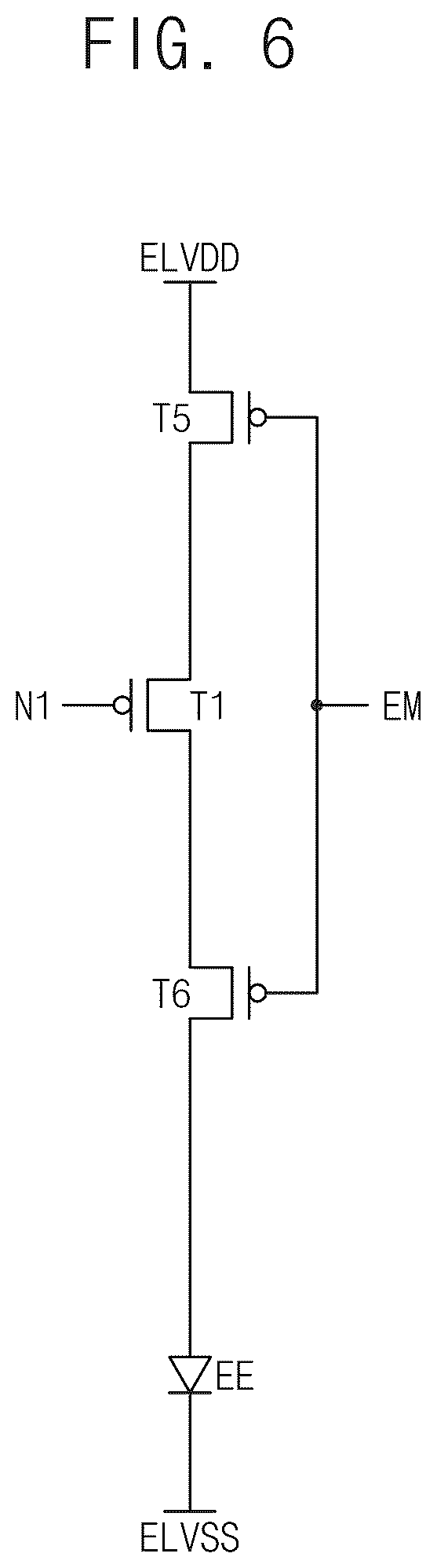 Patent US12562125 Figure 6 – Display panel and method of driving the same