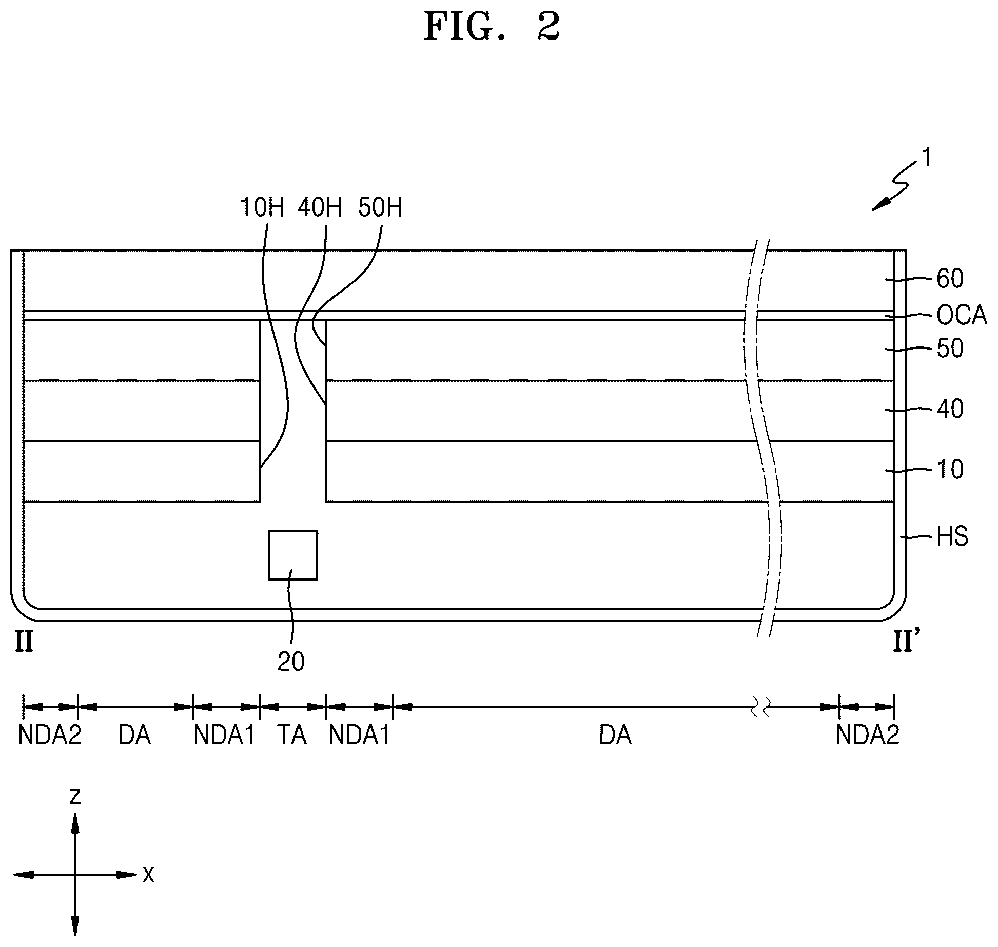 Patent US12562126 Figure 3 – Display panel and electronic apparatus including the same