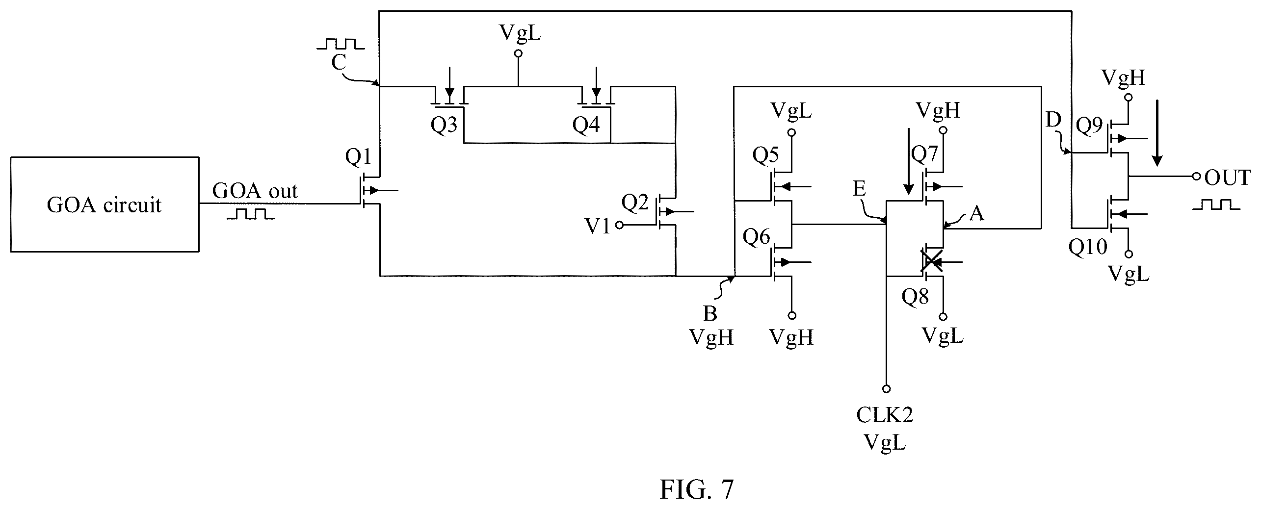 Patent US12562127 Figure 6 – Screen drive circuit, display, and electronic device