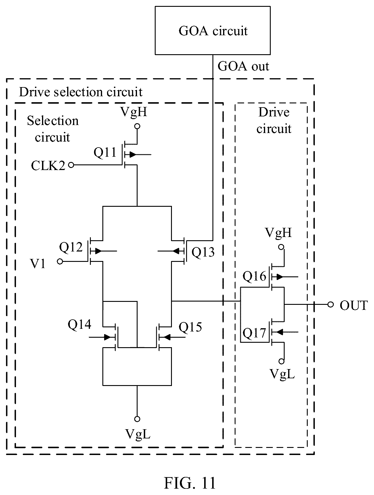 Patent US12562127 Figure 10 – Screen drive circuit, display, and electronic device