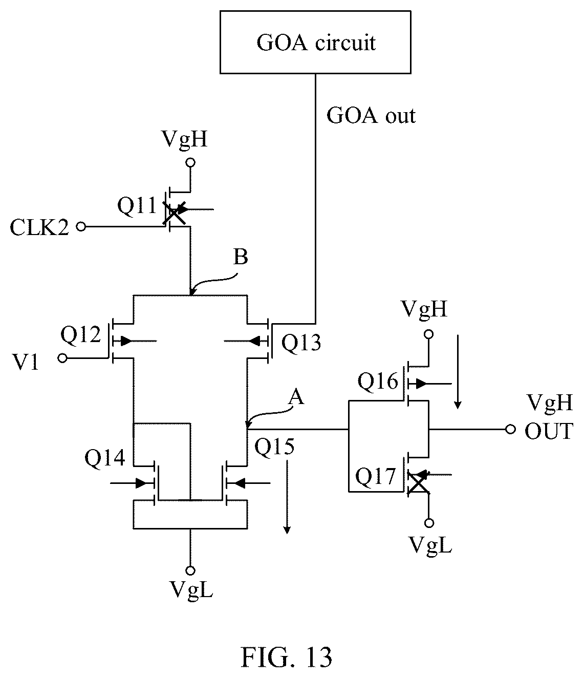 Patent US12562127 Figure 12 – Screen drive circuit, display, and electronic device
