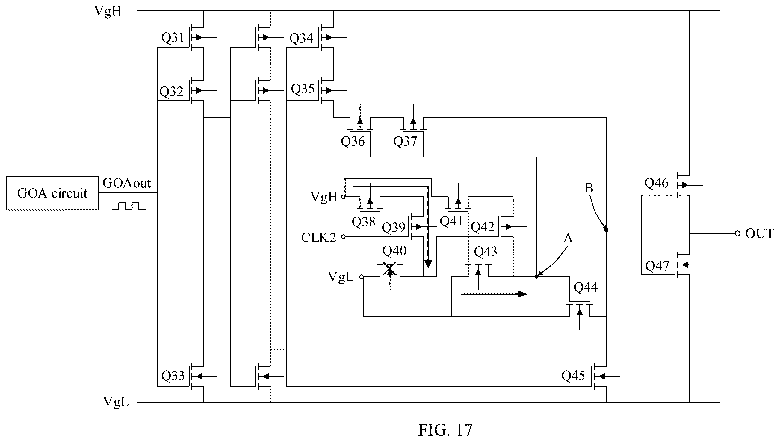 Patent US12562127 Figure 16 – Screen drive circuit, display, and electronic device
