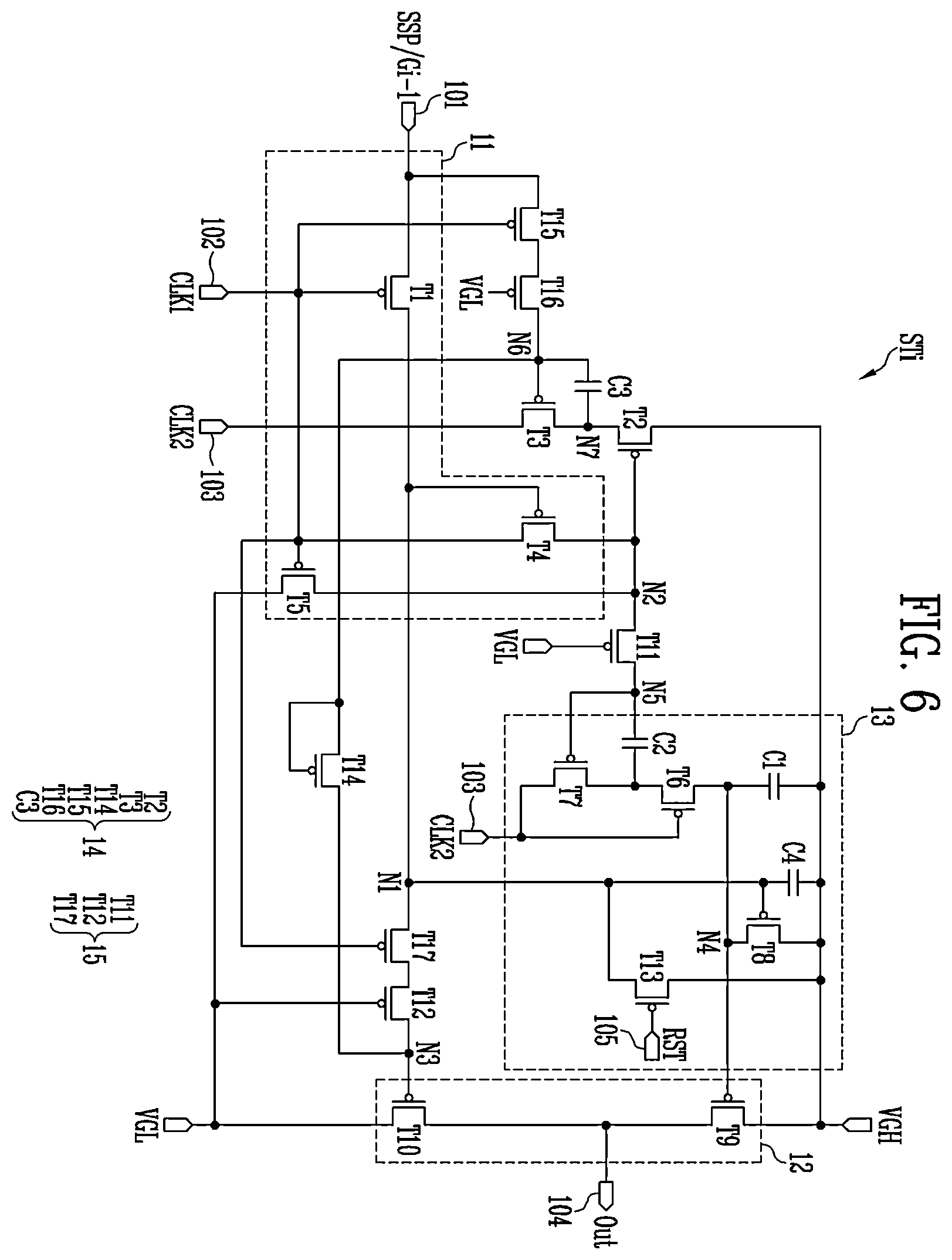 Patent US12562128 Figure 6 – Scan driver and driving method thereof
