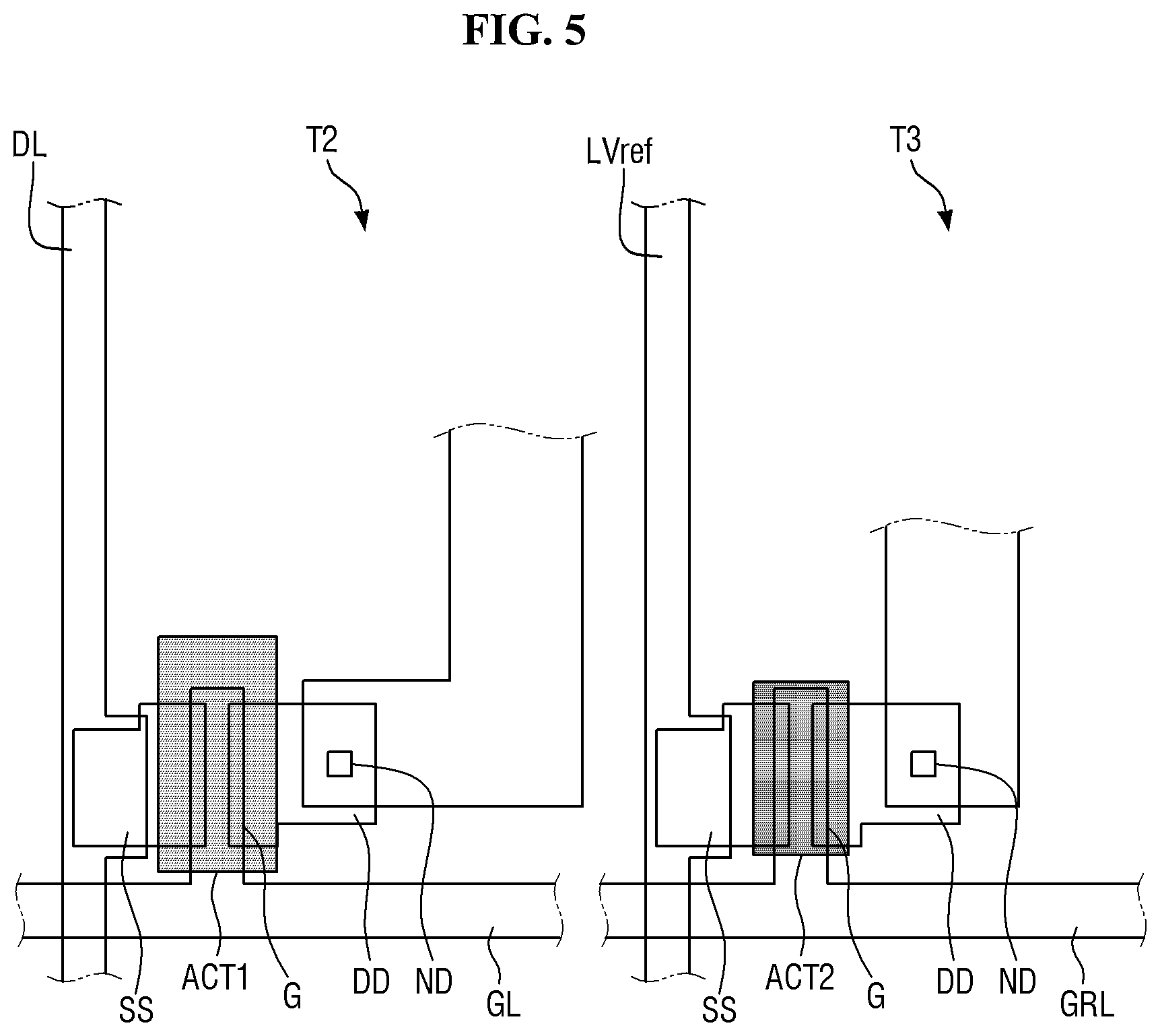 Patent US12562130 Figure 5 – Display device