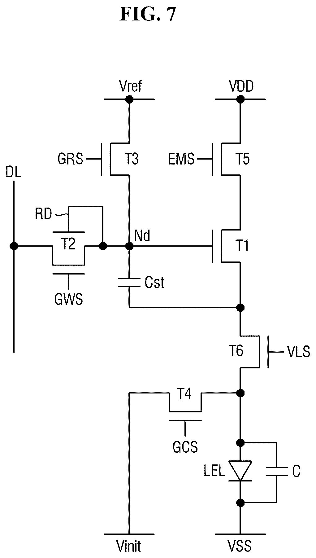 Patent US12562130 Figure 7 – Display device