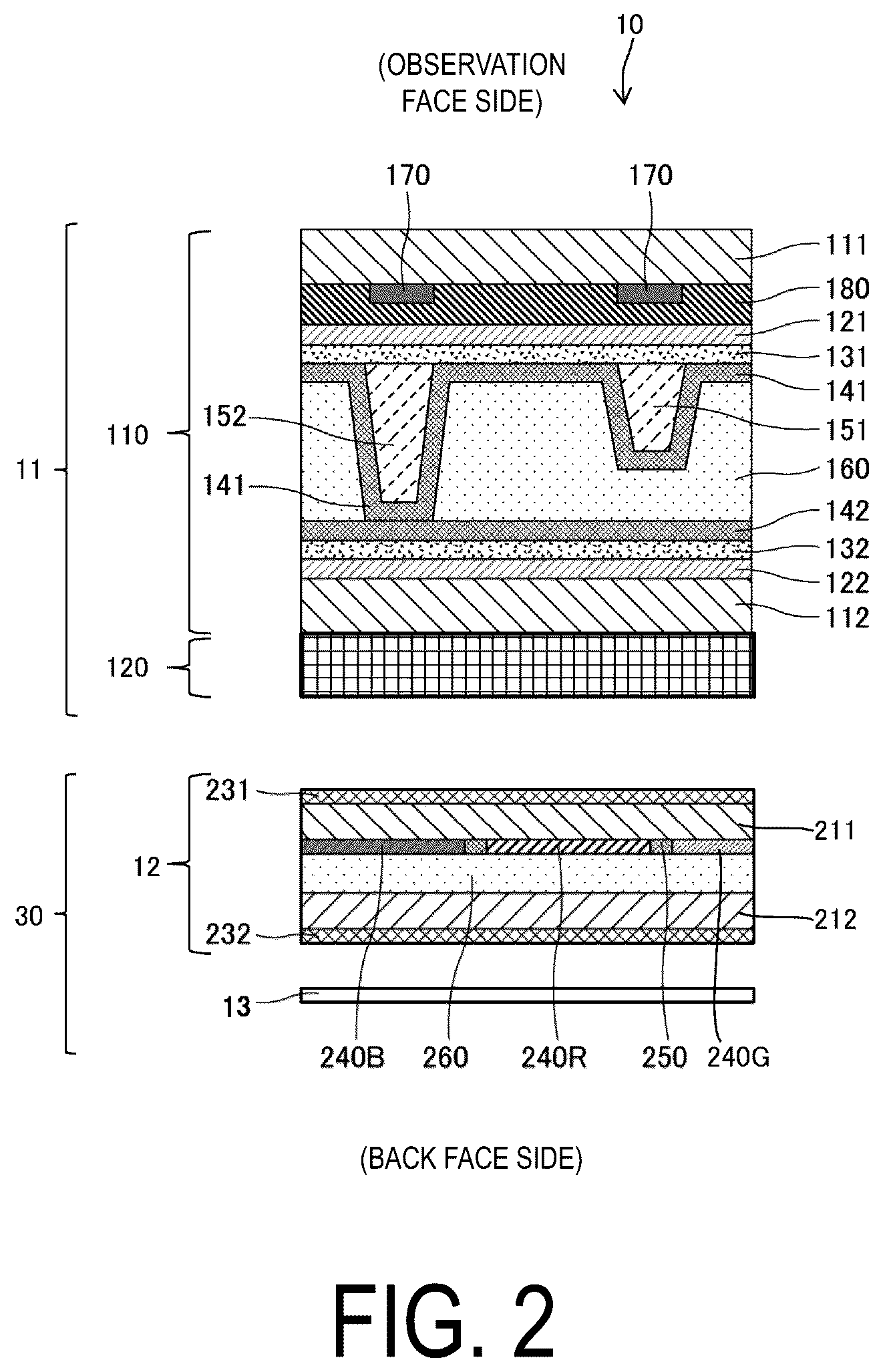Patent US12562132 Figure 2 – Display device