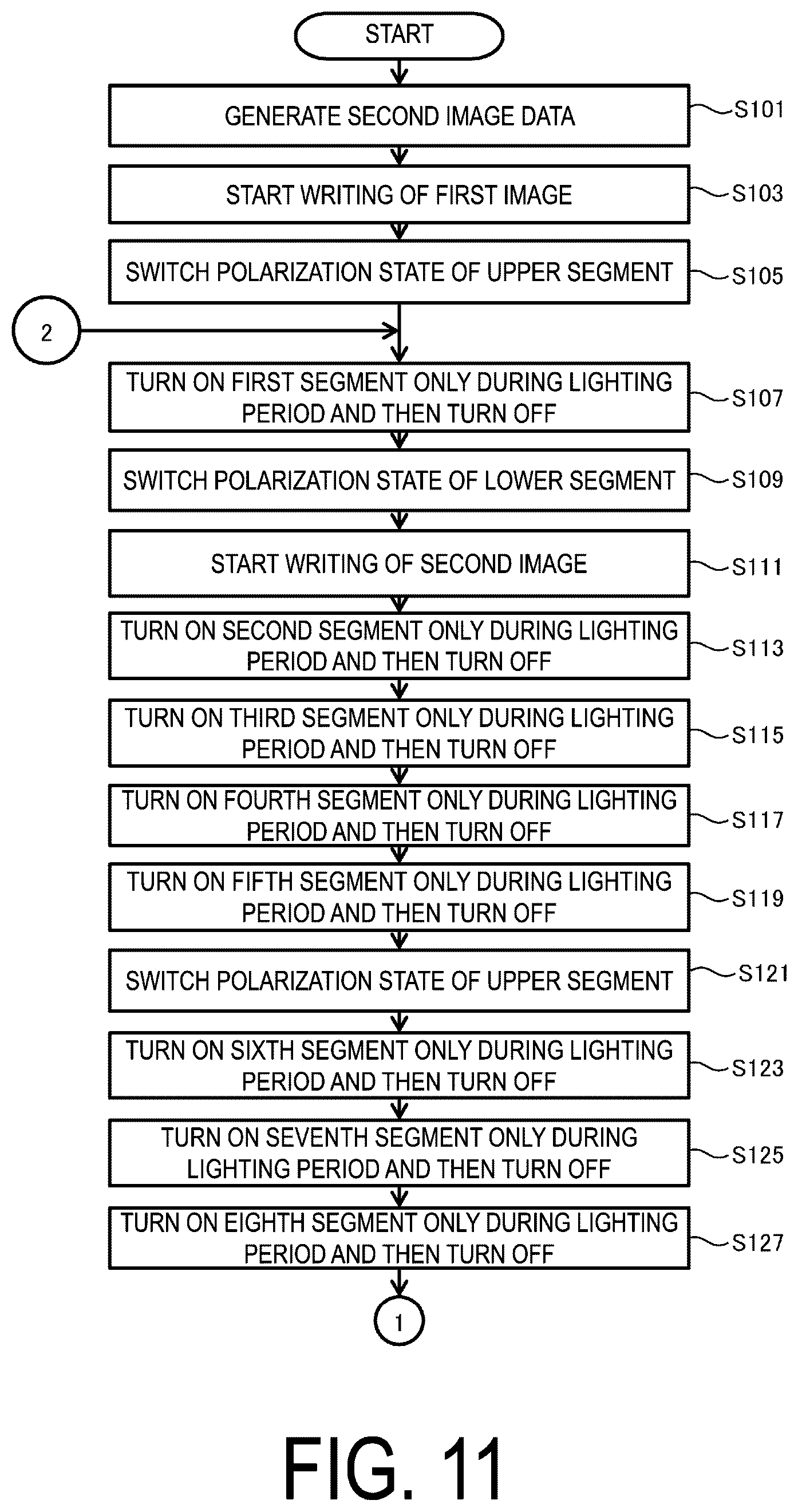 Patent US12562132 Figure 11 – Display device