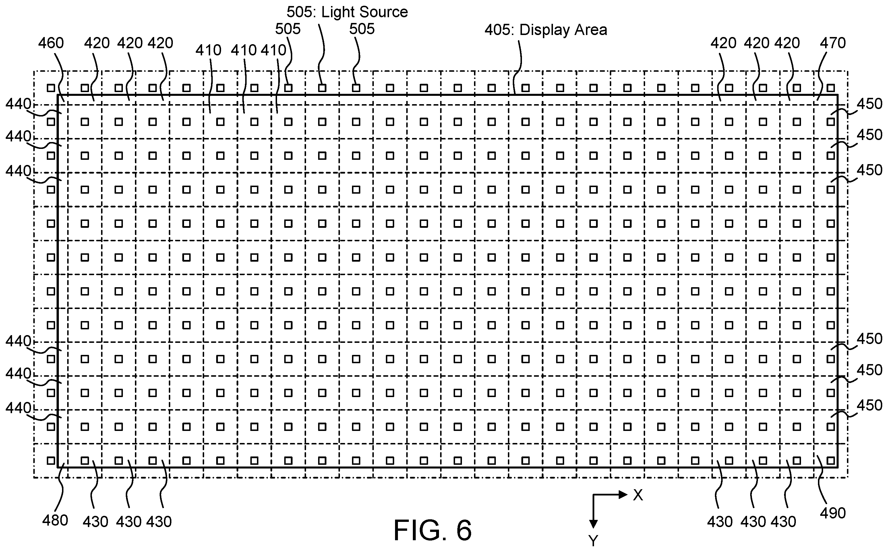 Patent US12562134 Figure 9 – Local dimming for panel display devices using two-dimensional light source array