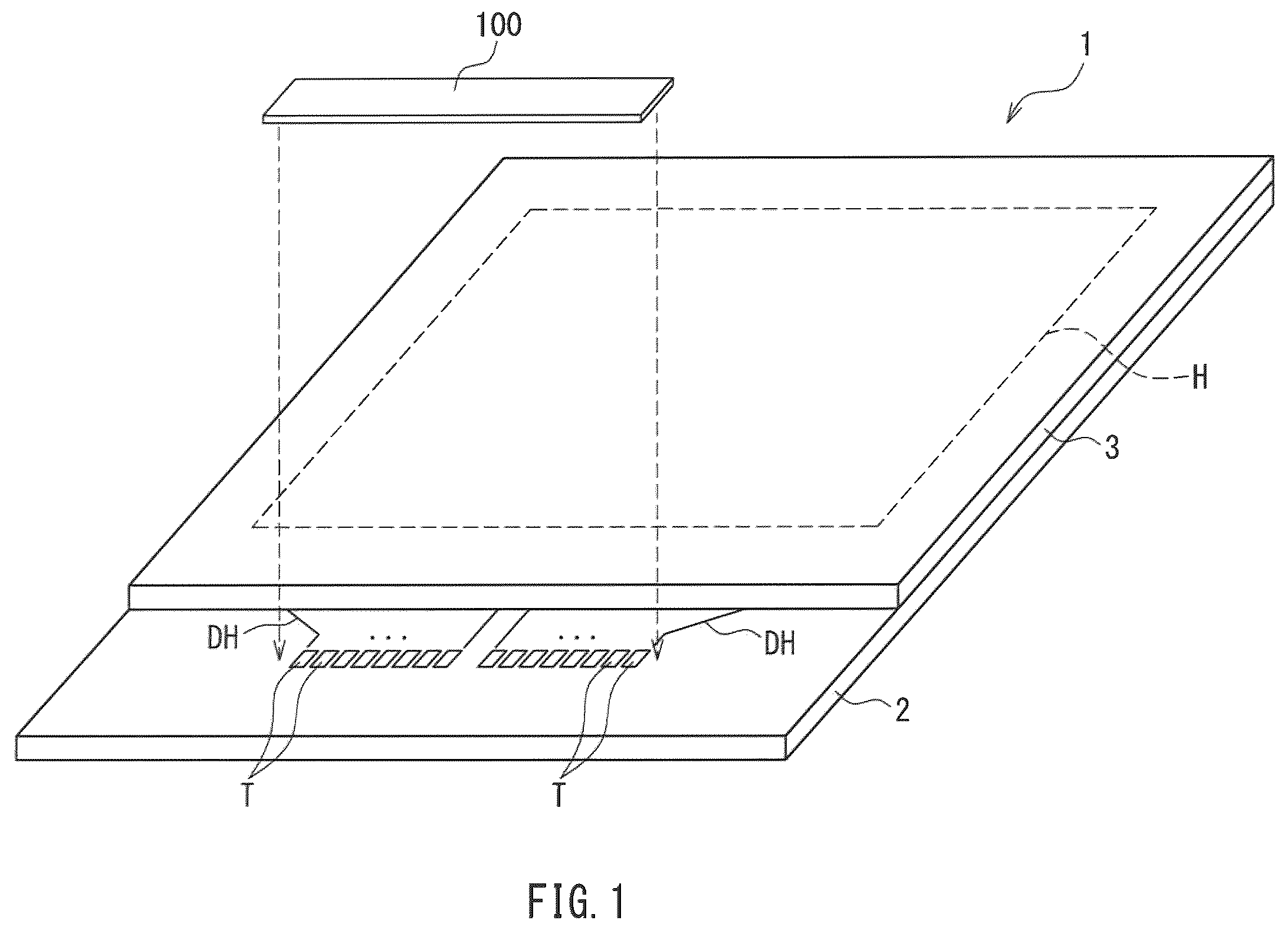 Patent US12562136 Figure 1 – Active matrix substrate and display device