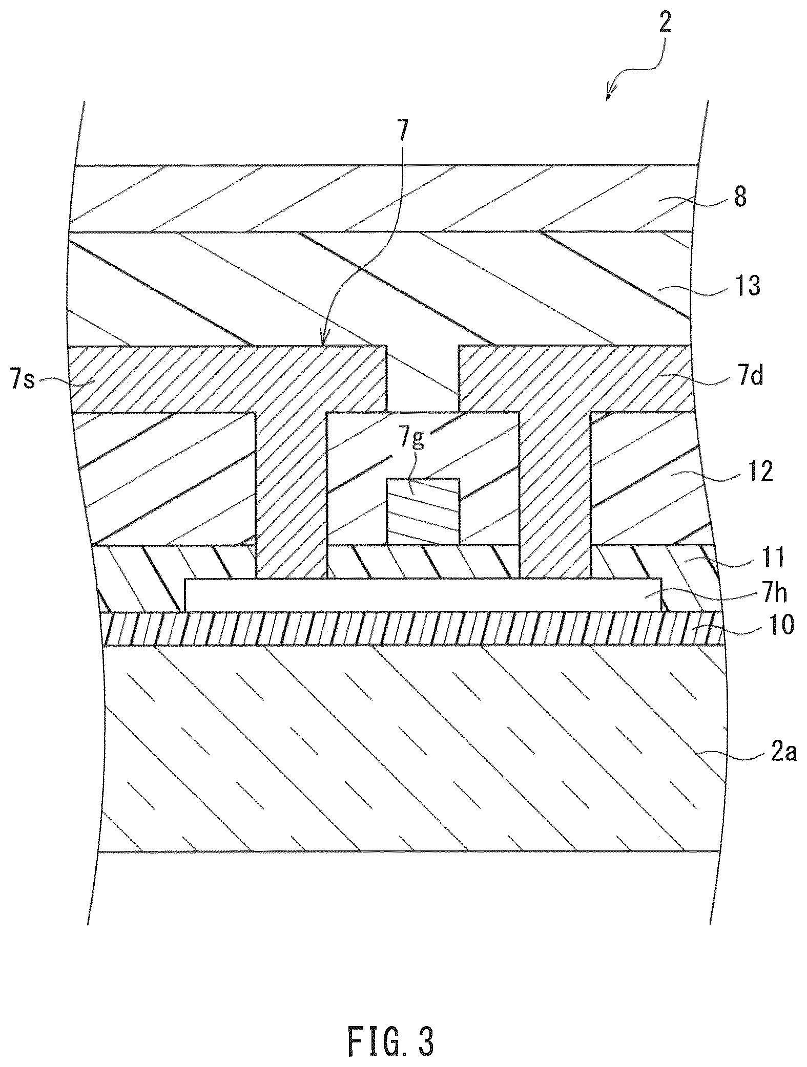 Patent US12562136 Figure 3 – Active matrix substrate and display device
