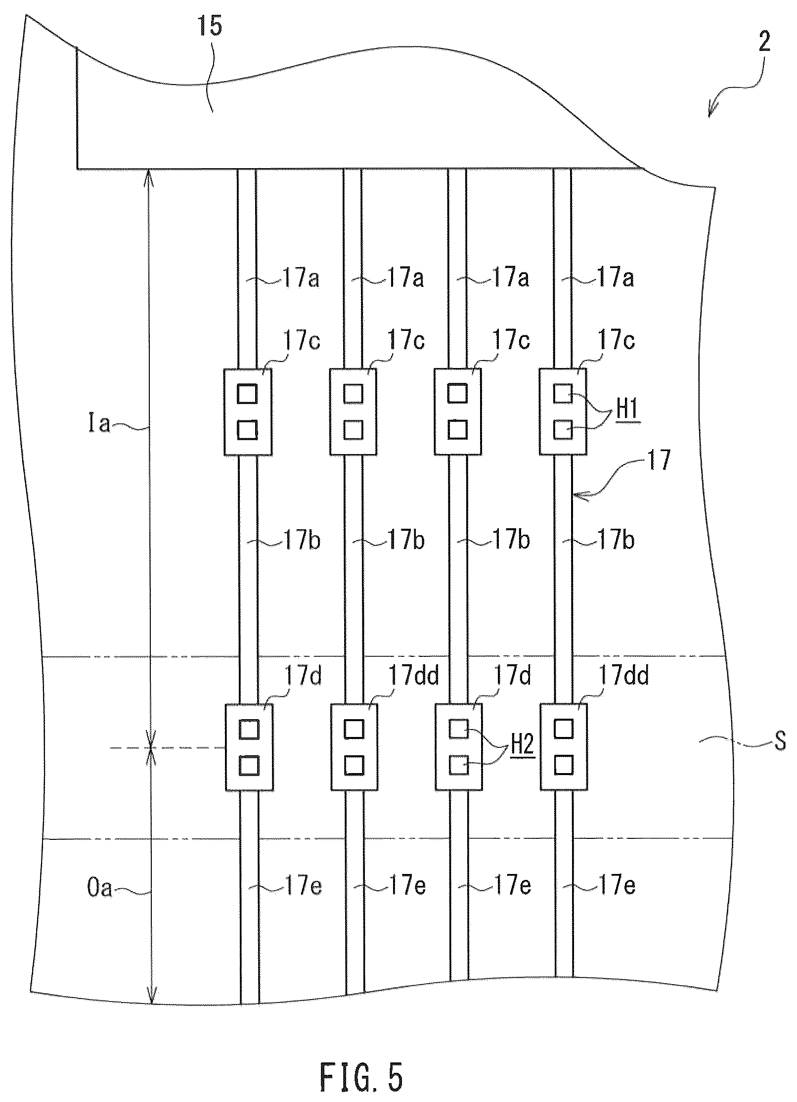 Patent US12562136 Figure 5 – Active matrix substrate and display device