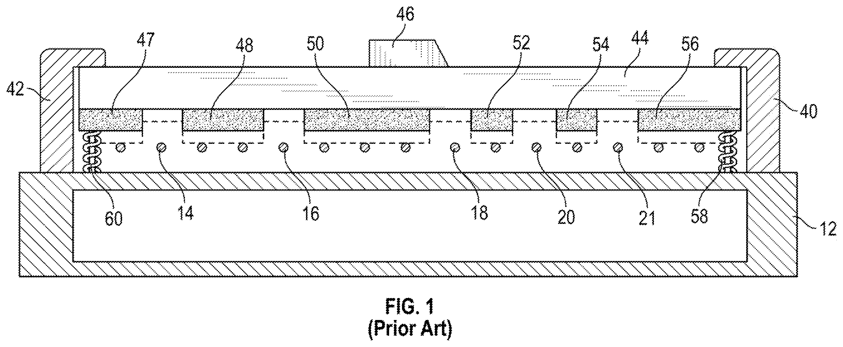 Patent US12562142 Figure 1 – Autoharp keyboard mechanism