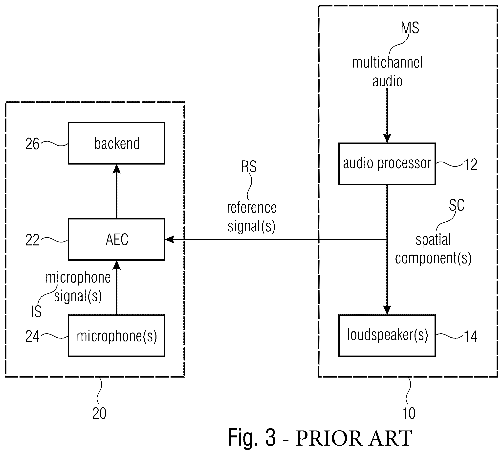 Patent US12562144 Figure 4 – Acoustic echo cancellation unit