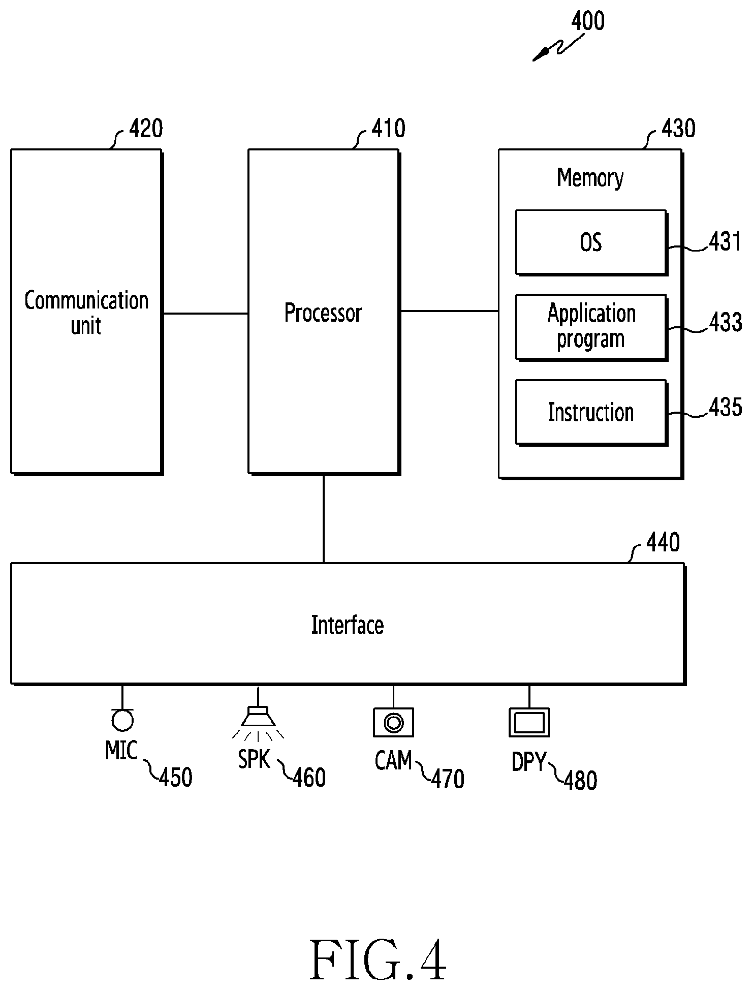 Patent US12562156 Figure 4 – Electronic device supporting speech recognition and operating method thereof