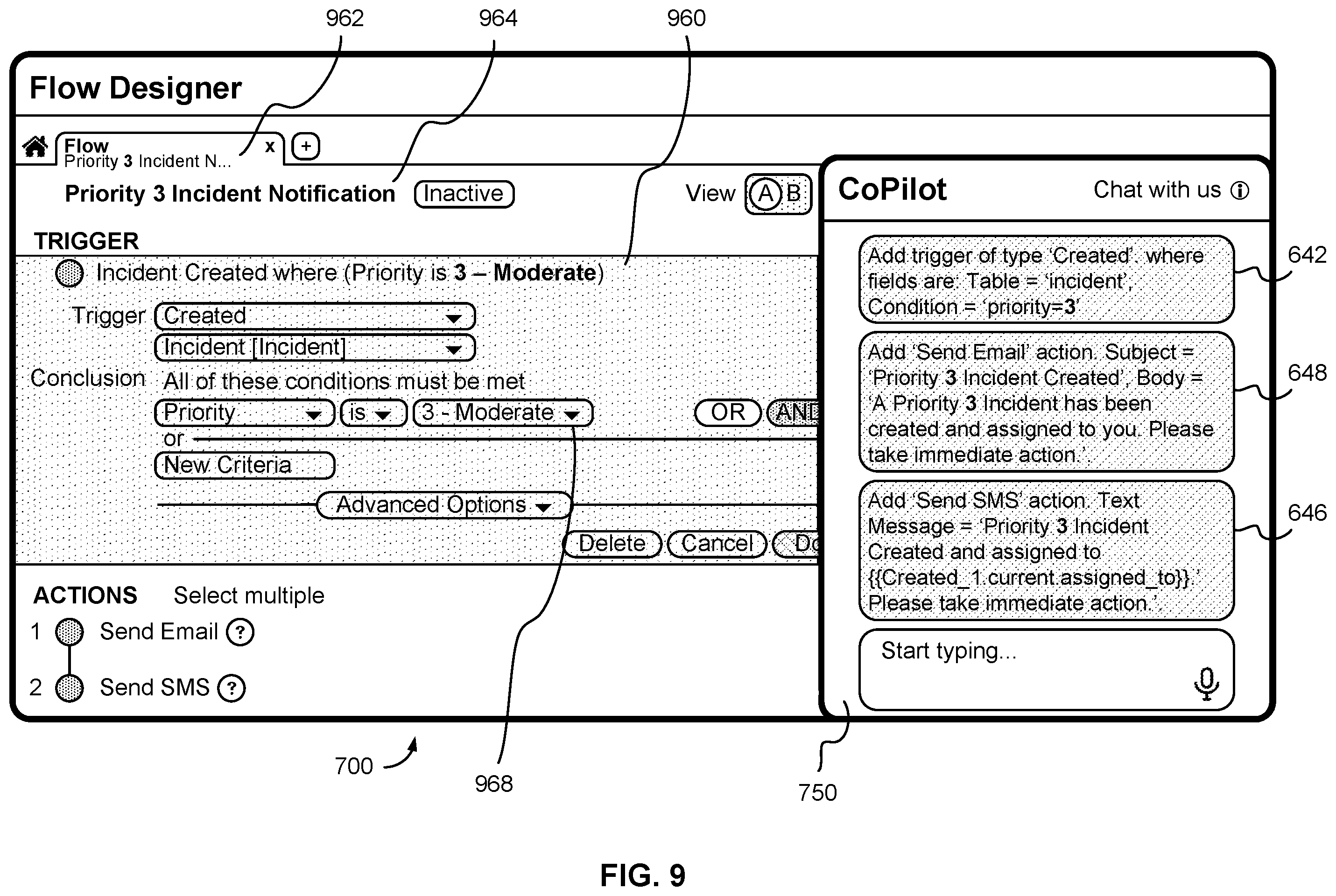 Patent US12562163 Figure 8 – Bidirectional assistant for development platforms