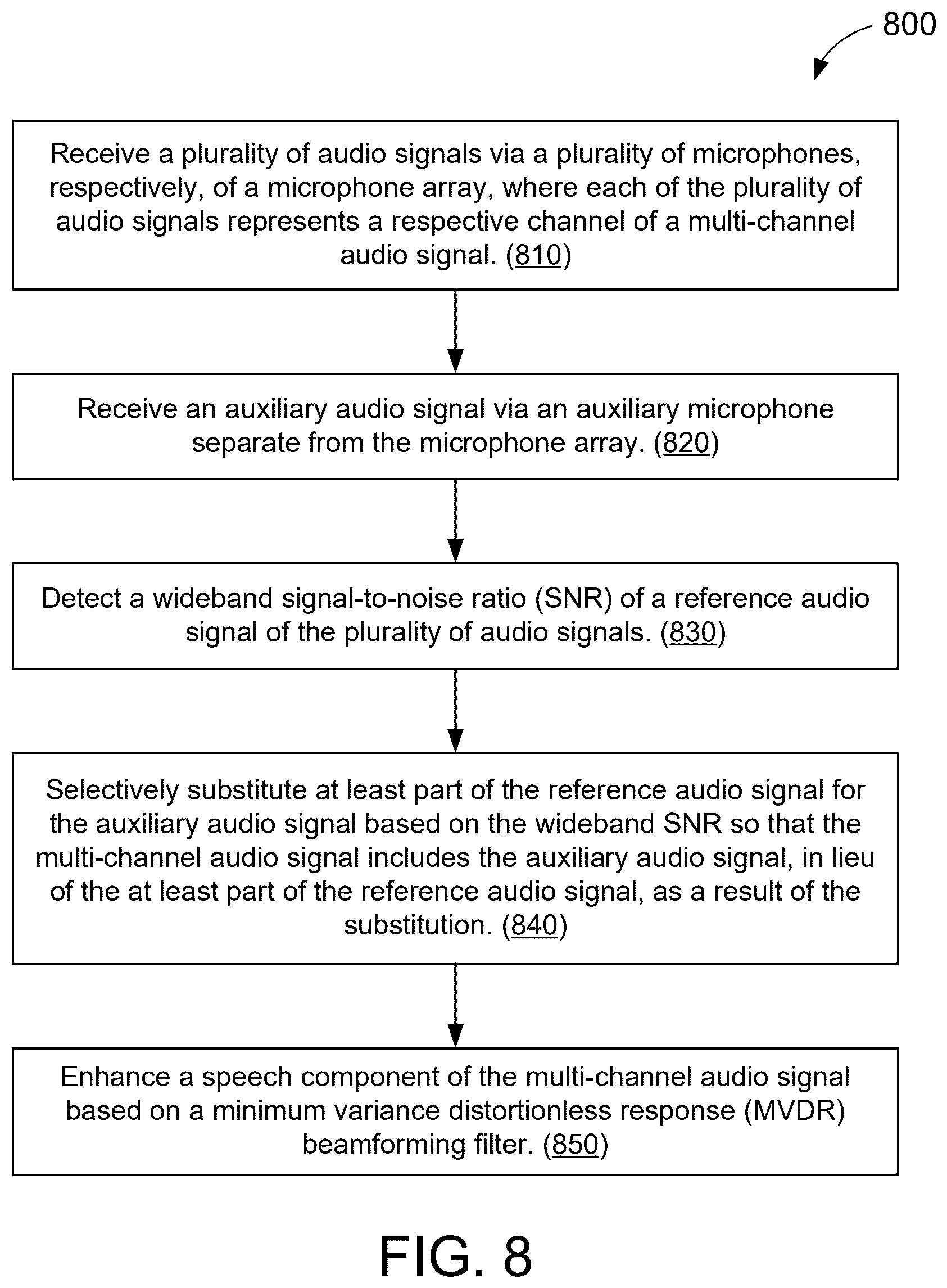 Patent US12562175 Figure 9 – Multi-channel noise reduction for headphones
