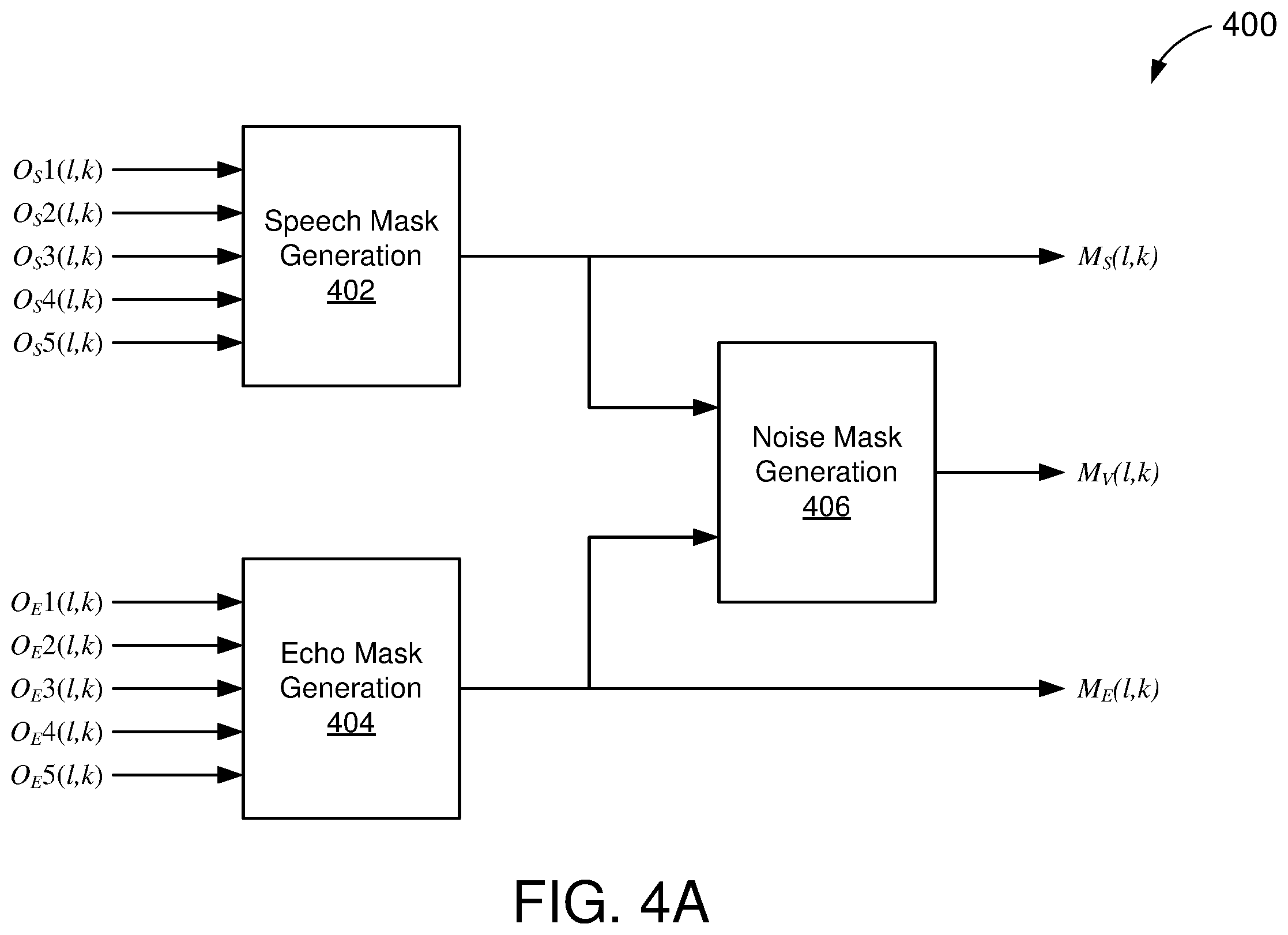 Patent US12562176 Figure 4 – Single-microphone acoustic echo and noise suppression